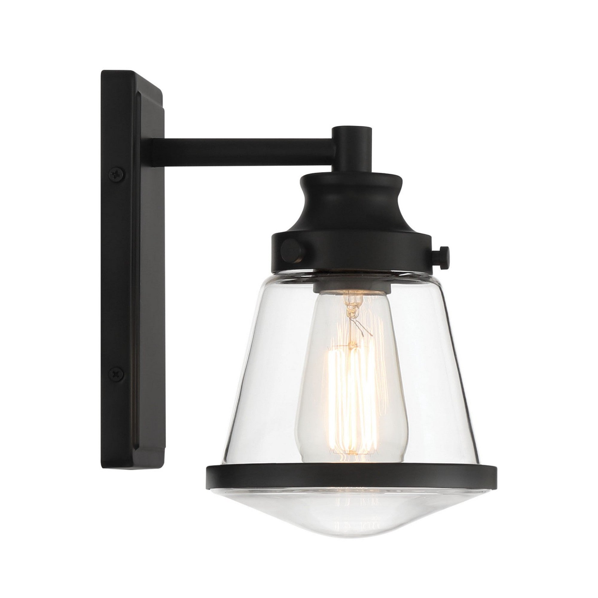 Mannsdale 9" Bathroom Vanity Light, Coal Finish - Bees Lighting