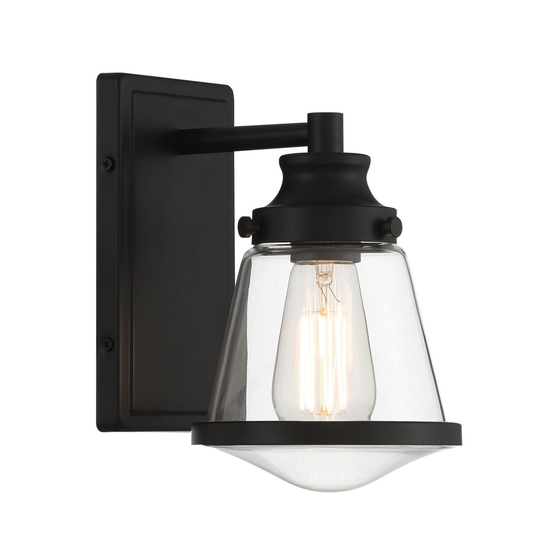 Mannsdale 9" Bathroom Vanity Light, Coal Finish - Bees Lighting