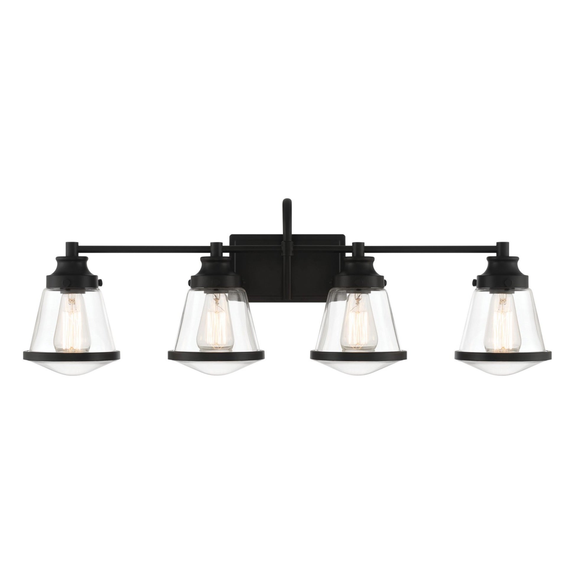 Mannsdale 33" 4-Light Bath Vanity, Coal Finish - Bees Lighting