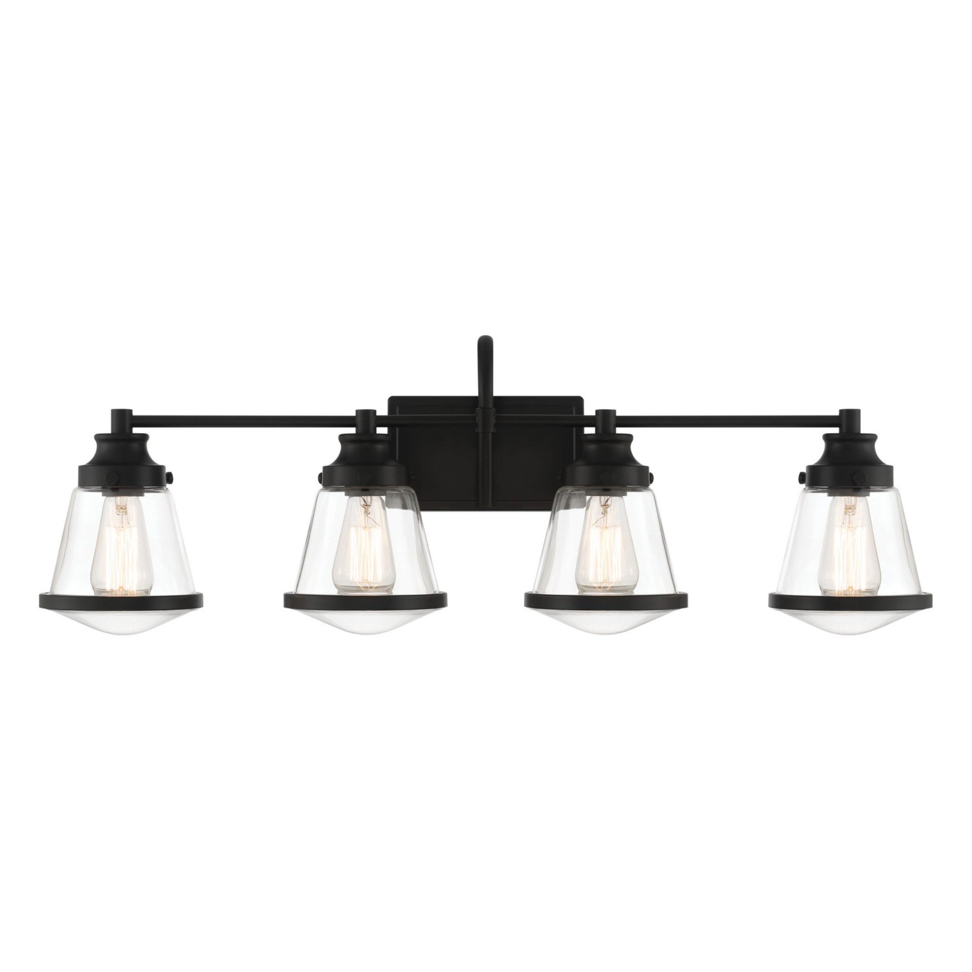 Mannsdale 33" 4-Light Bath Vanity, Coal Finish - Bees Lighting