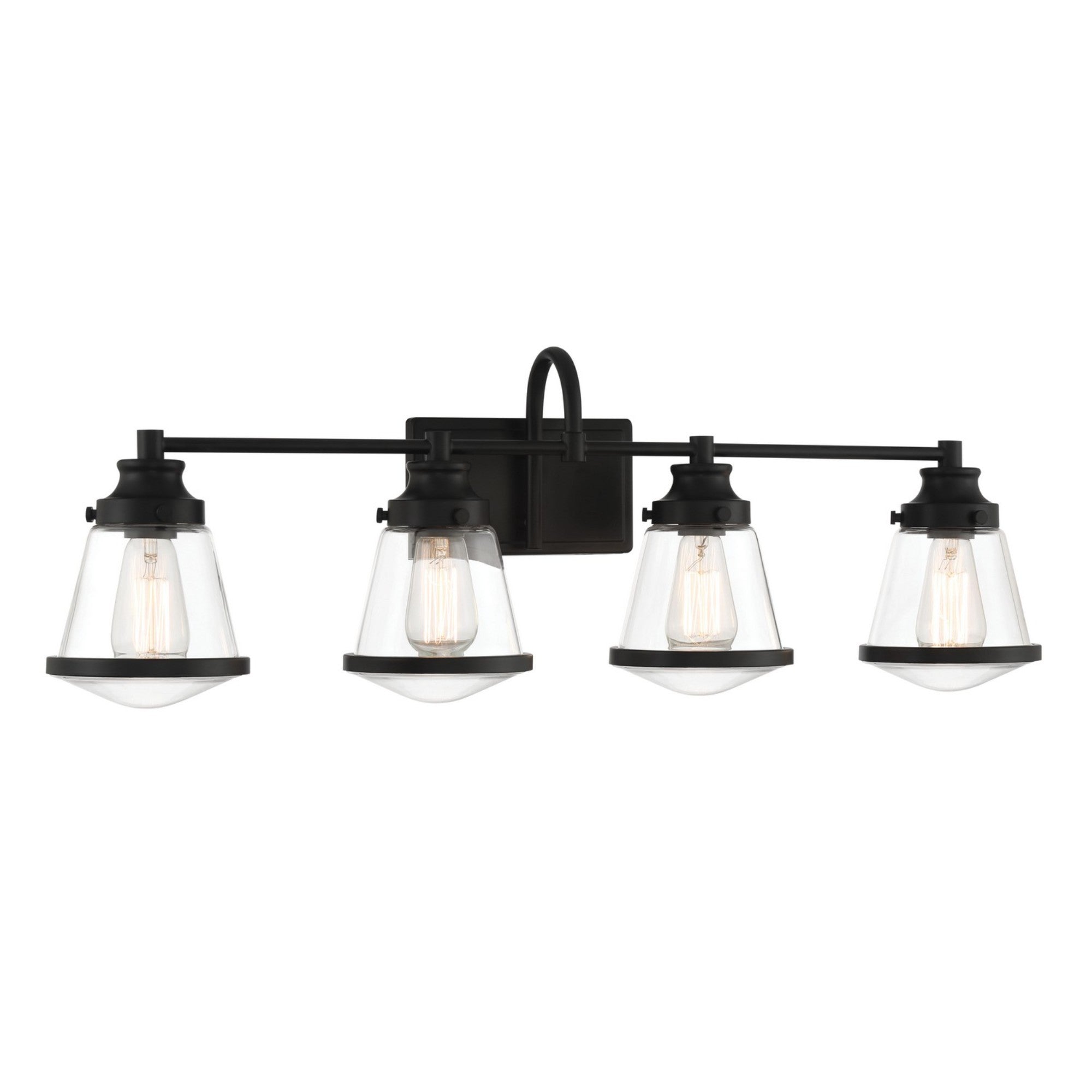 Mannsdale 33" 4-Light Bath Vanity, Coal Finish - Bees Lighting
