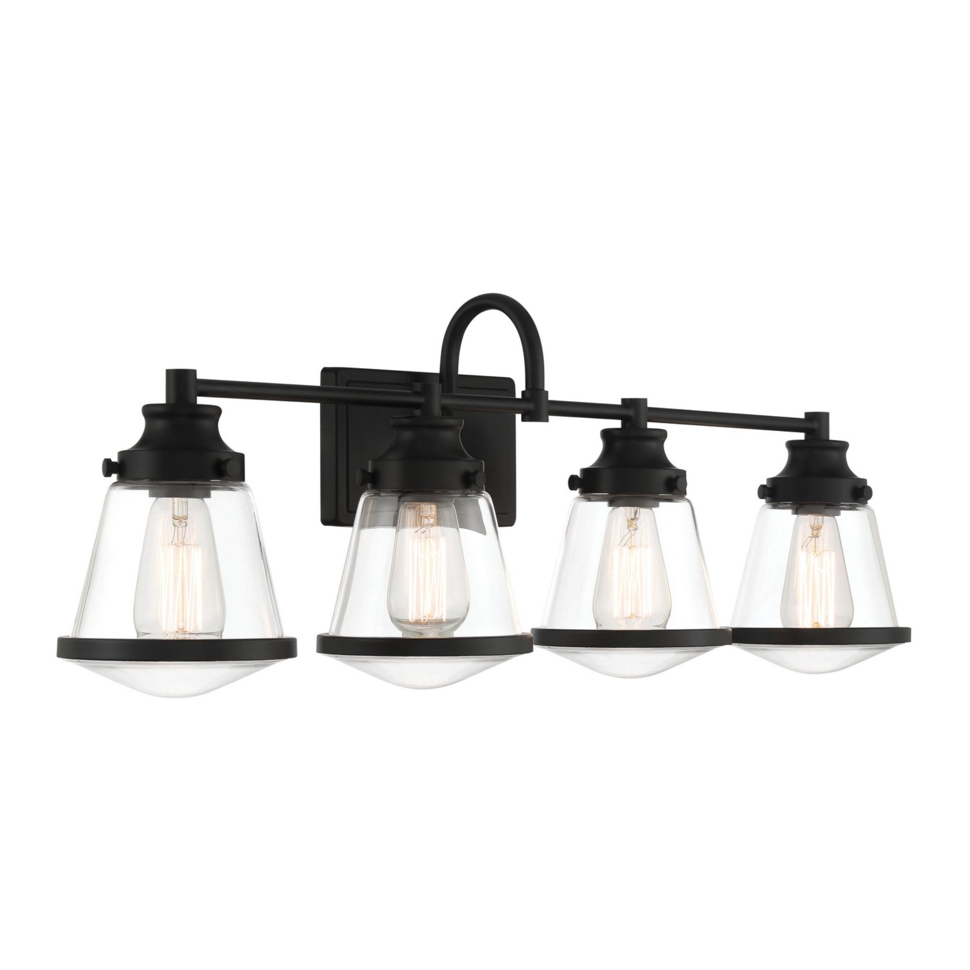 Mannsdale 33" 4-Light Bath Vanity, Coal Finish - Bees Lighting