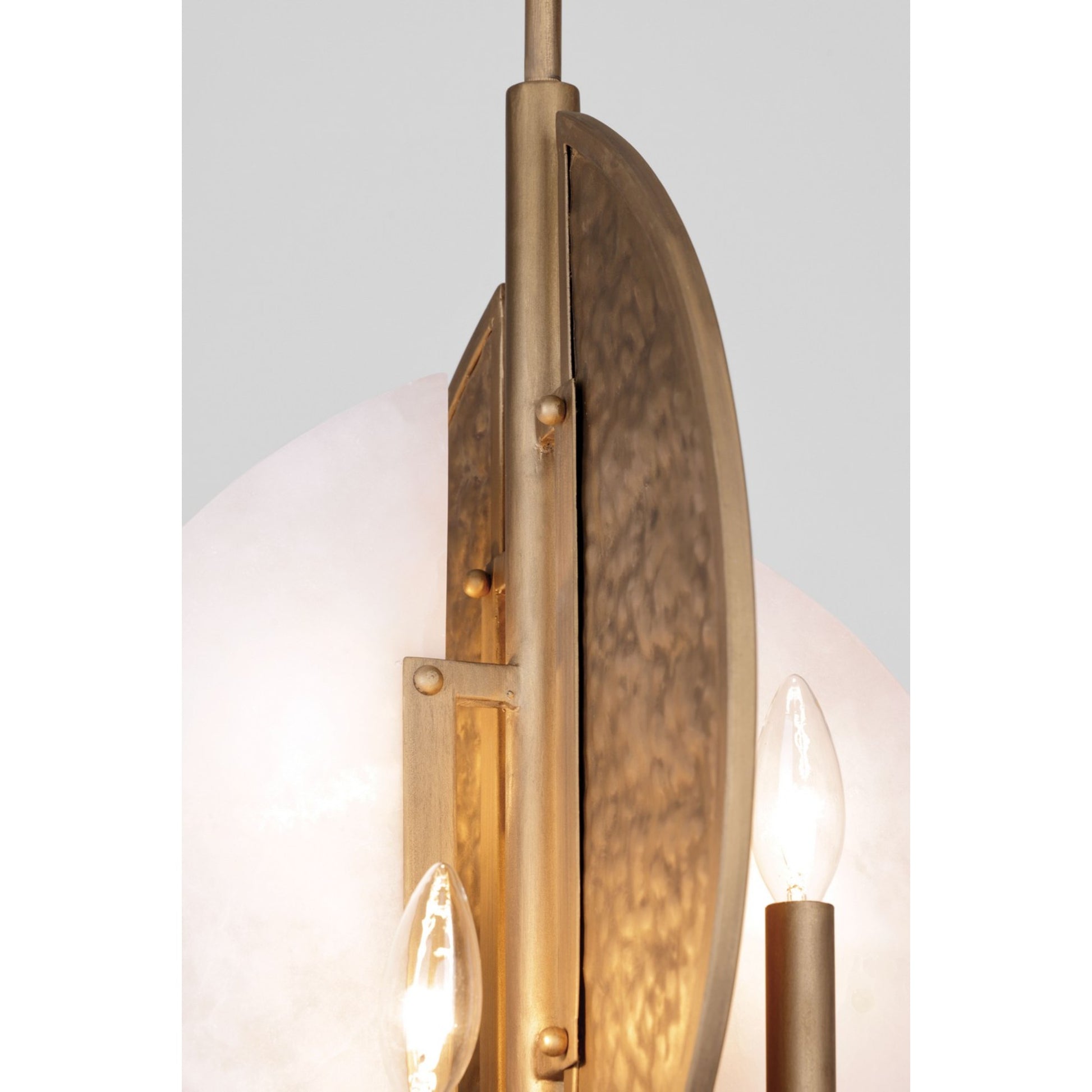 Saint Martin 24" 4-Light Pendant, Ashen Gold Finish - Bees Lighting