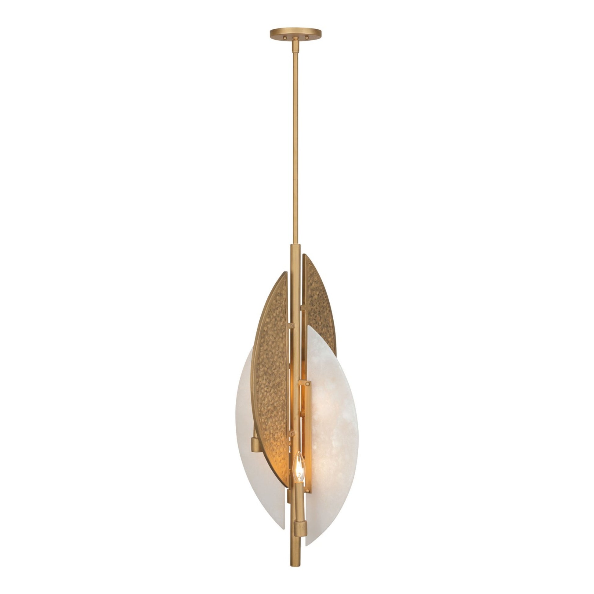 Saint Martin 31" 4-Light Pendant, Ashen Gold Finish - Bees Lighting