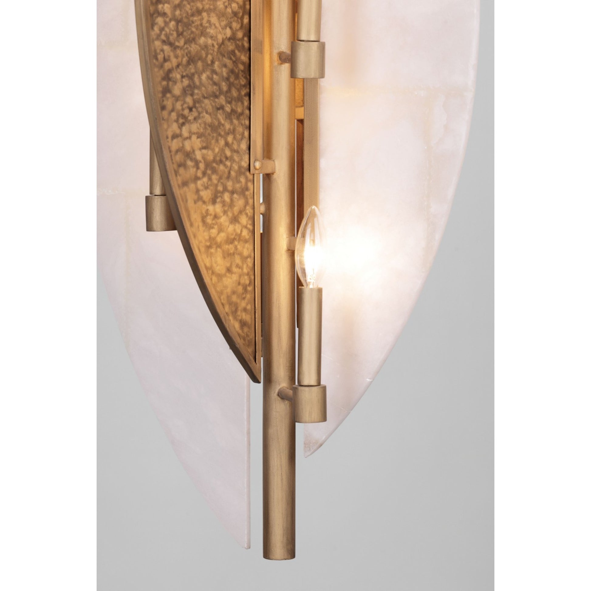 Saint Martin 44" 8-Light Pendant, Ashen Gold Finish - Bees Lighting