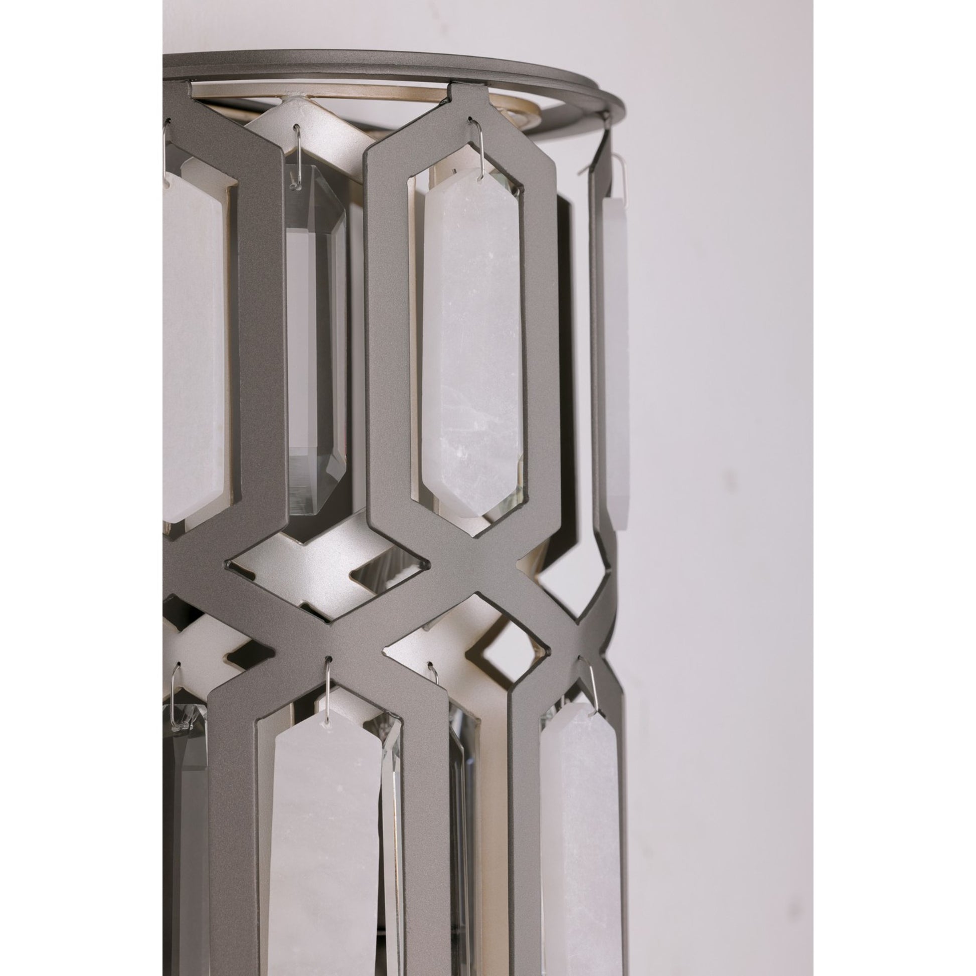 Hexly 12" Wall Sconce, Bronze & Sultry Silver Finish - Bees Lighting