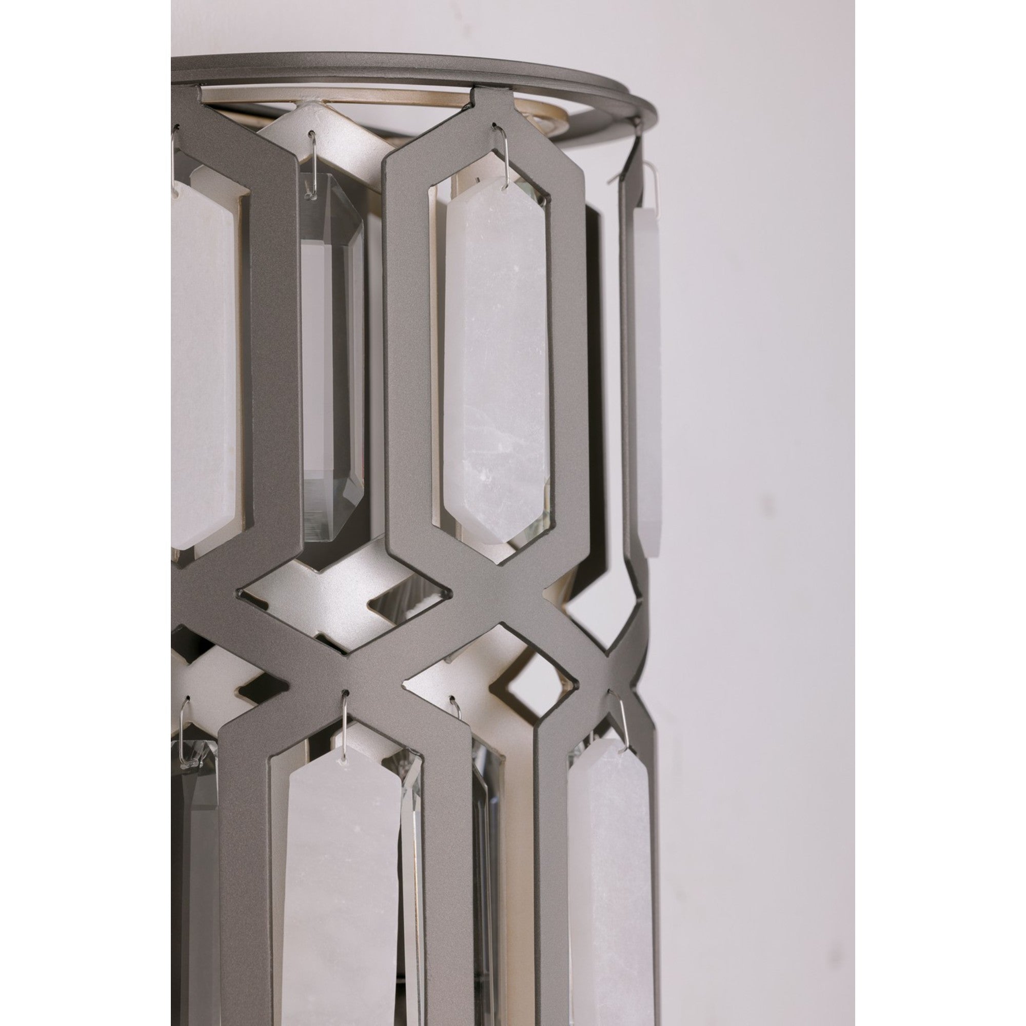 Hexly 12" Wall Sconce, Bronze & Sultry Silver Finish - Bees Lighting
