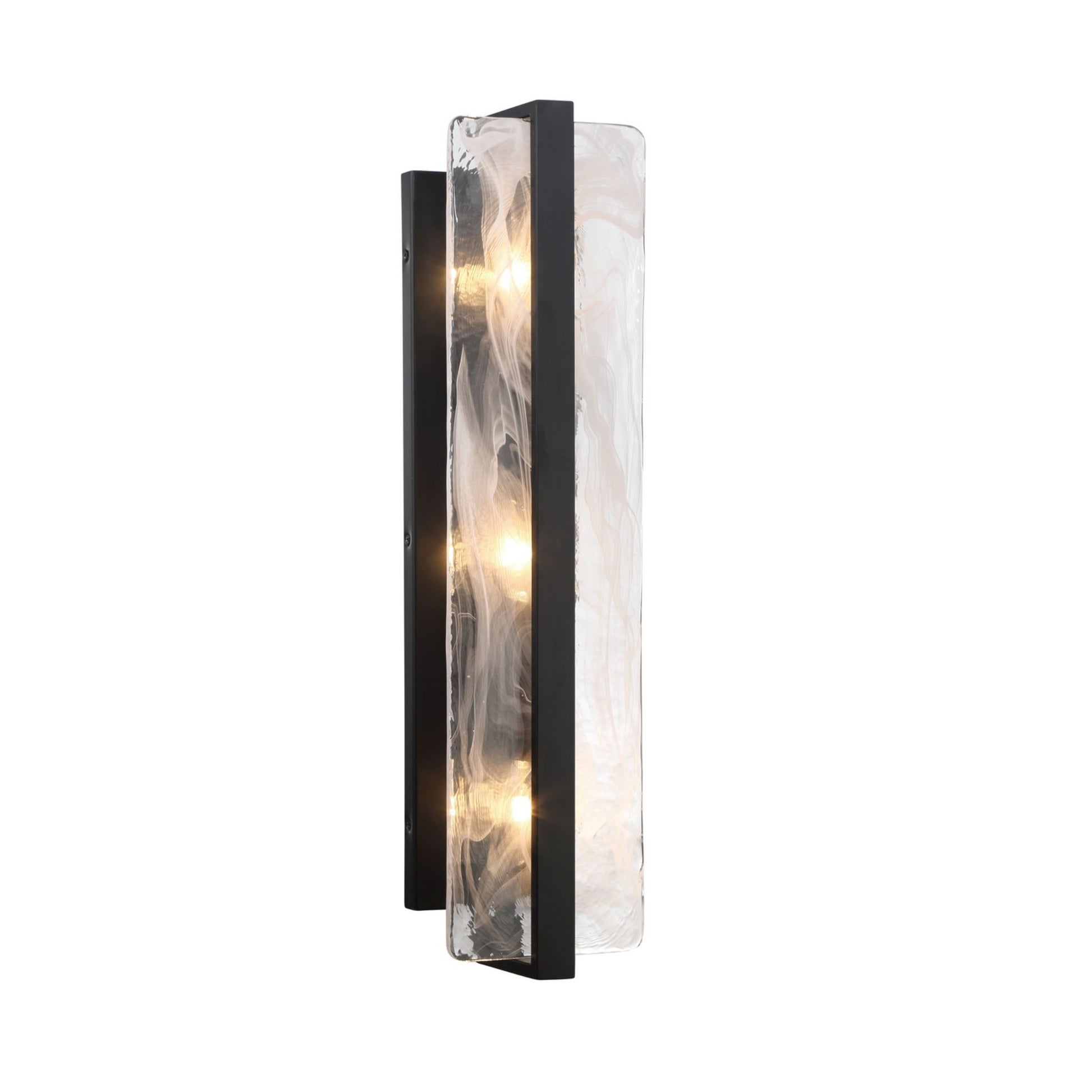 Cloud Break 24" 3-Light Wall Sconce, Coal Finish - Bees Lighting