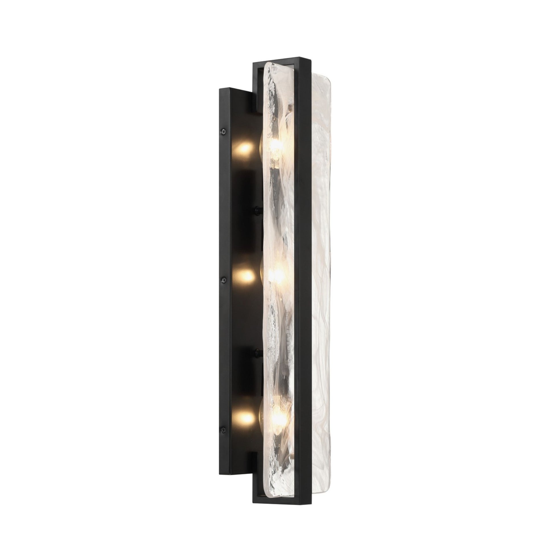 Cloud Break 24" 3-Light Wall Sconce, Coal Finish - Bees Lighting