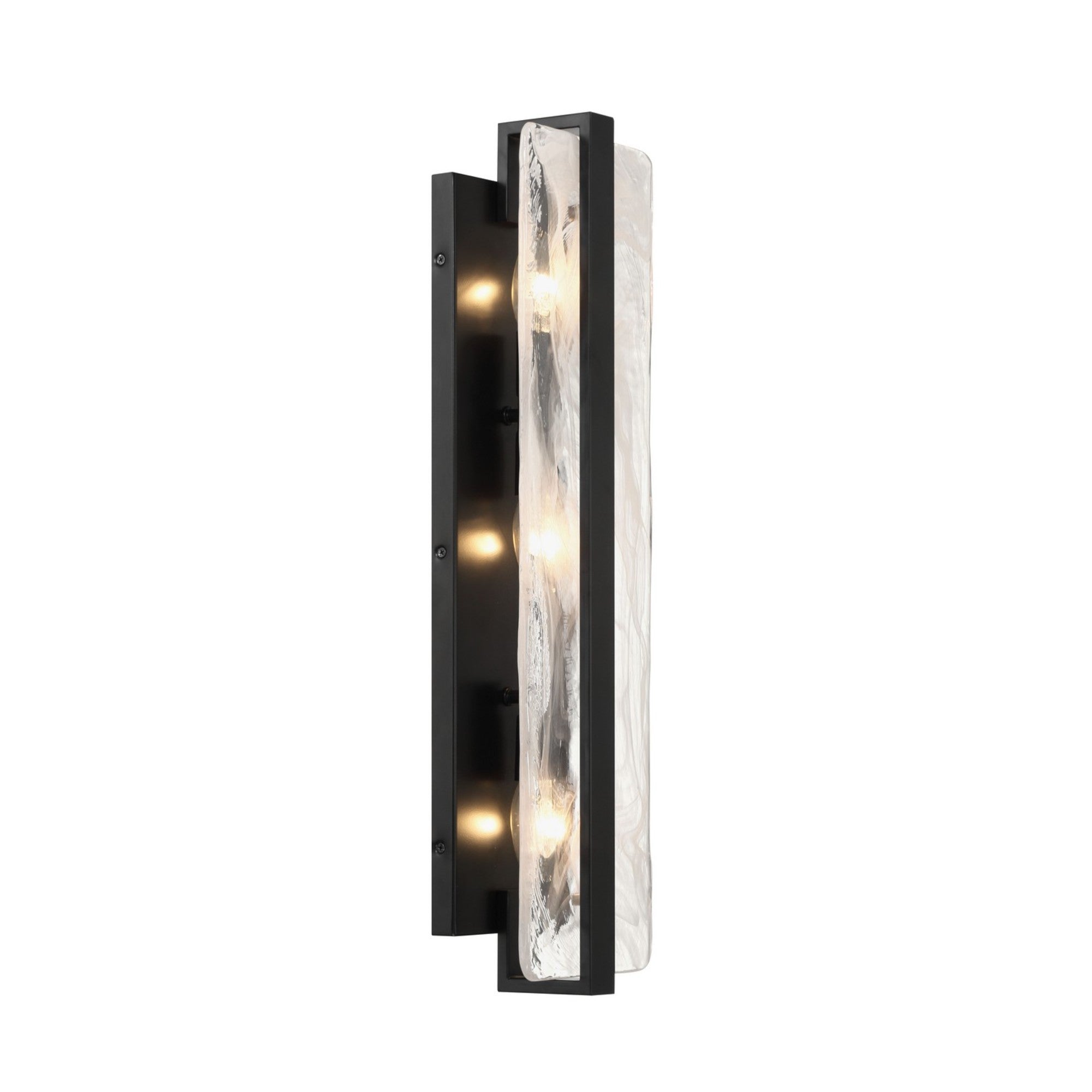 Cloud Break 24" 3-Light Wall Sconce, Coal Finish - Bees Lighting
