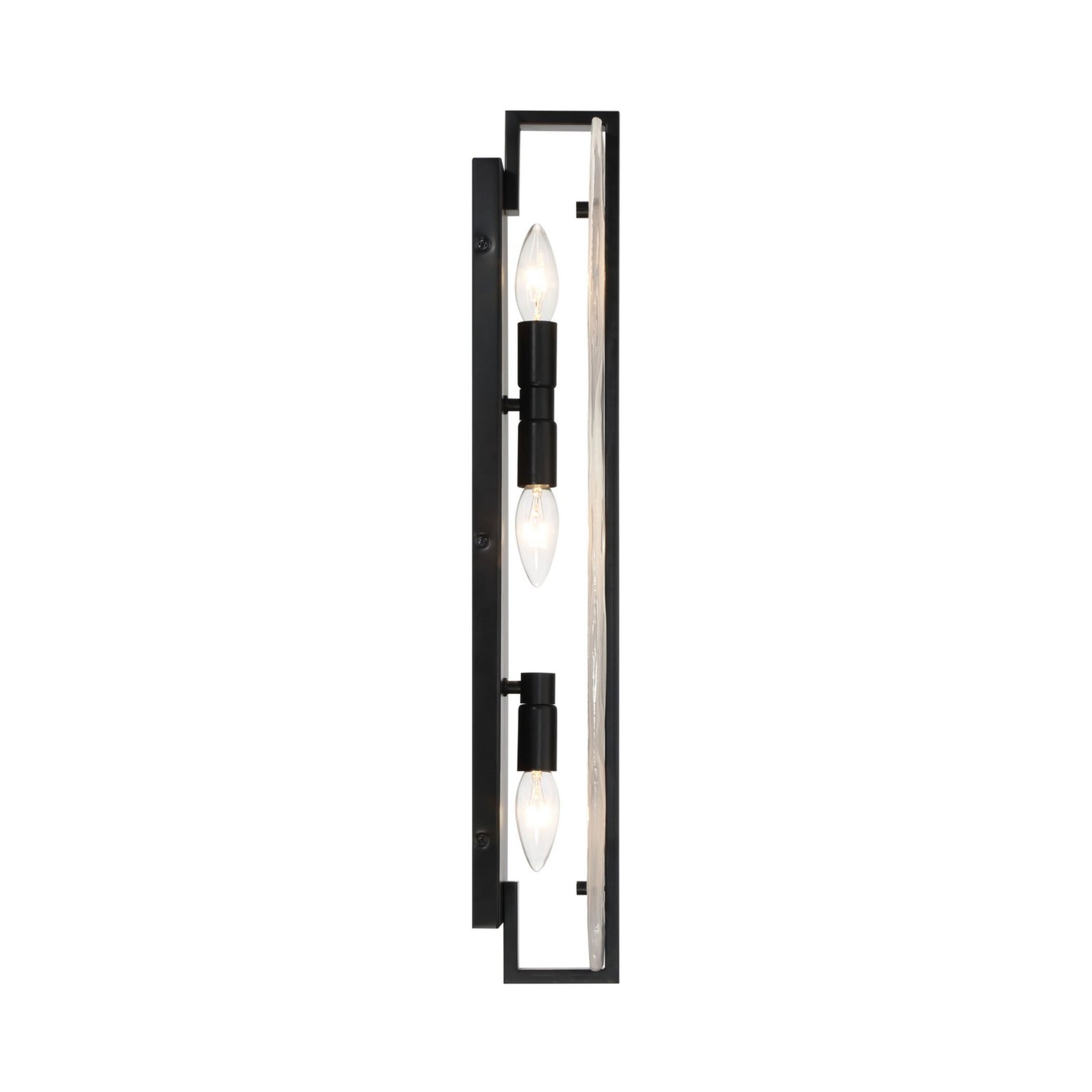 Cloud Break 24" 3-Light Wall Sconce, Coal Finish - Bees Lighting