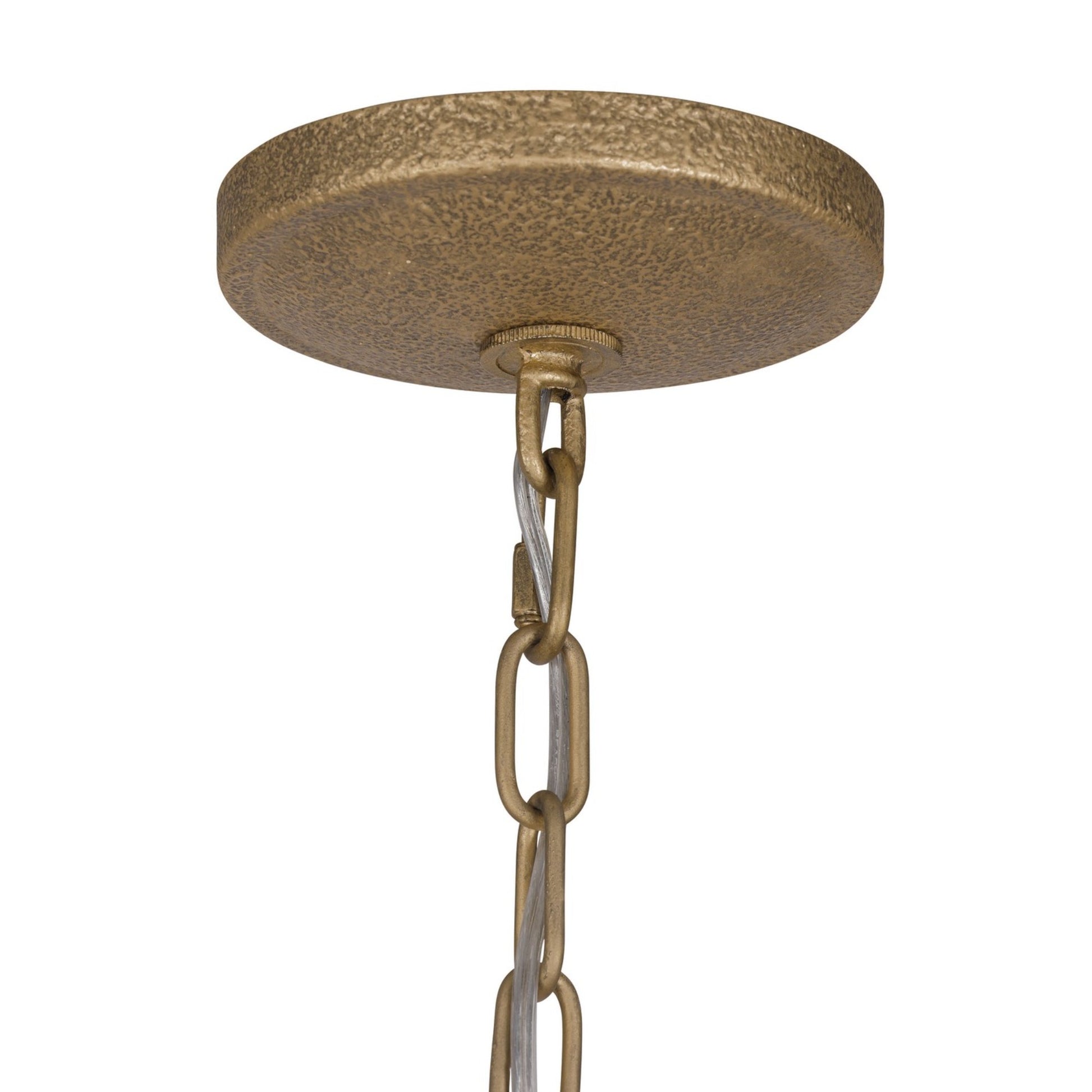 Branch Reality 28" 6-Light Pendant, Ashen Gold Finish - Bees Lighting