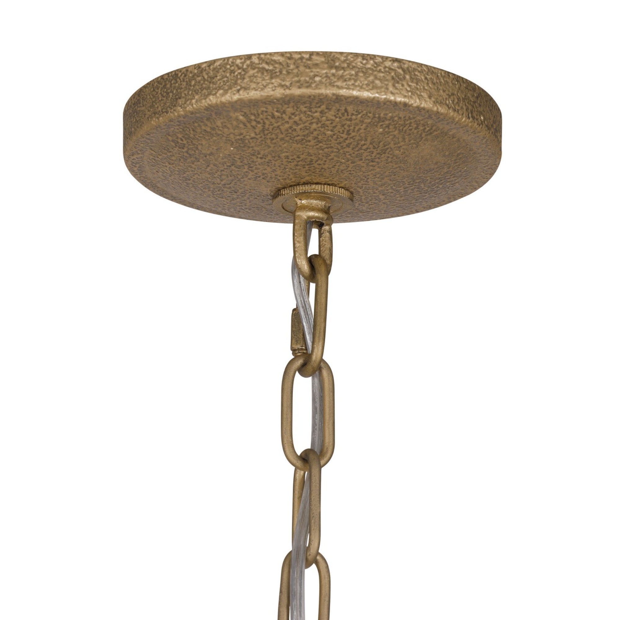 Branch Reality 28" 6-Light Pendant, Ashen Gold Finish - Bees Lighting