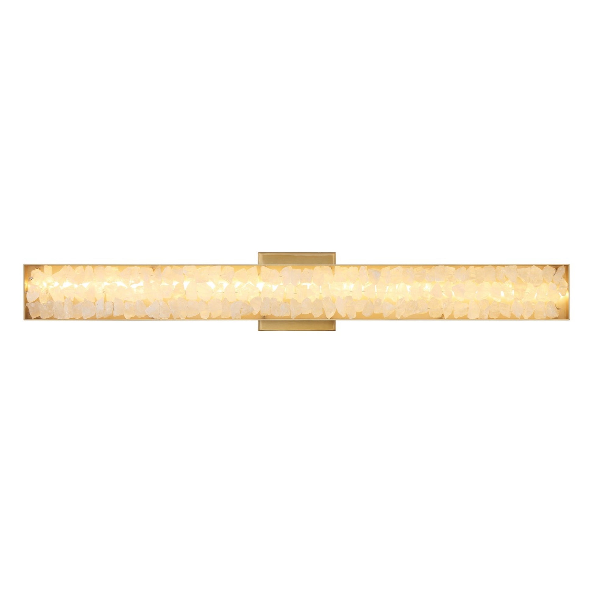 Divinely 32" LED Wall Sconce, Celeste Brass Finish - Bees Lighting