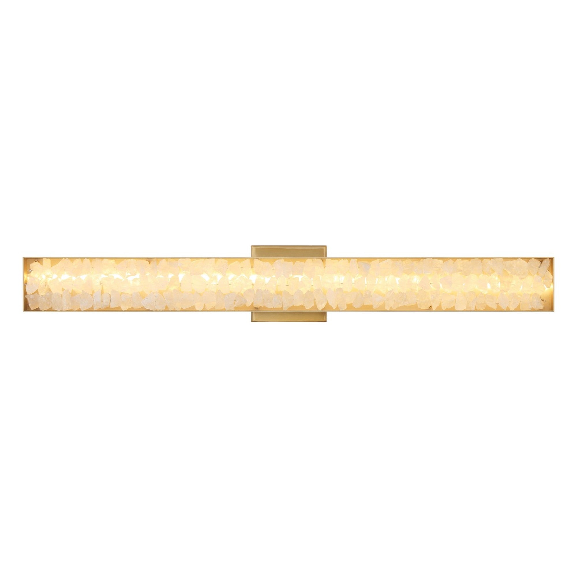 Divinely 32" LED Wall Sconce, Celeste Brass Finish - Bees Lighting
