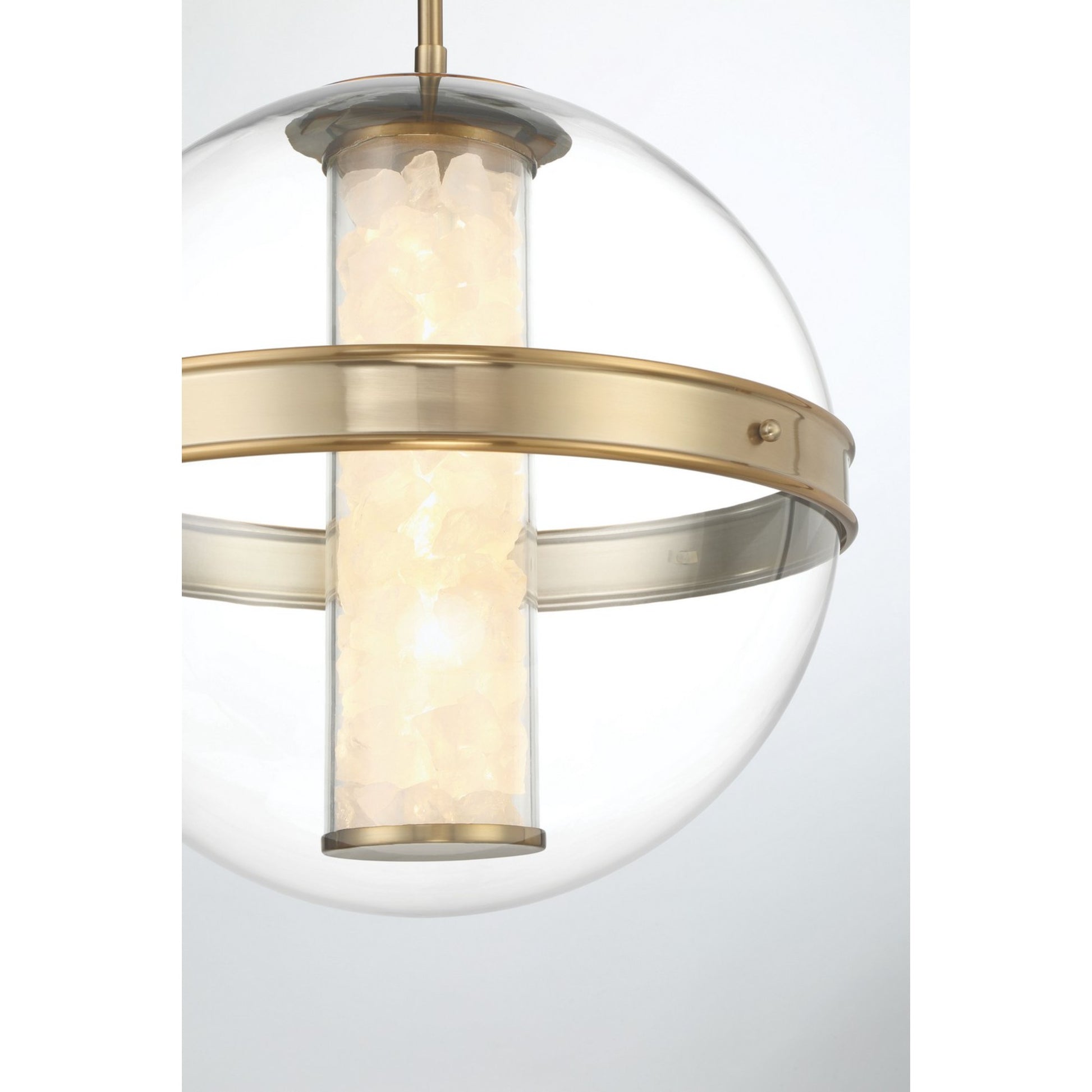 Divinely 18" LED Pendant, Celeste Brass Finish - Bees Lighting