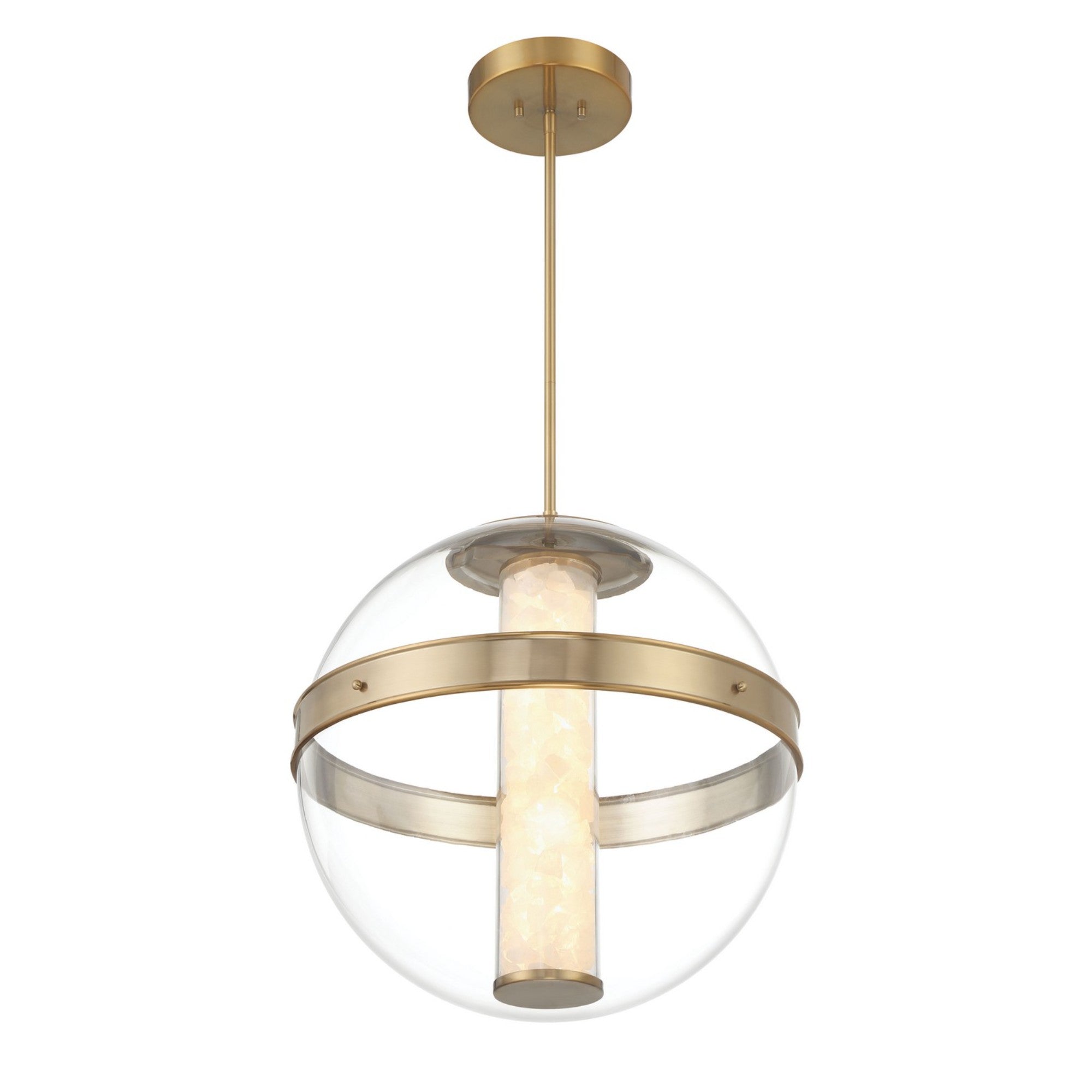 Divinely 22" LED Pendant, Celeste Brass Finish - Bees Lighting