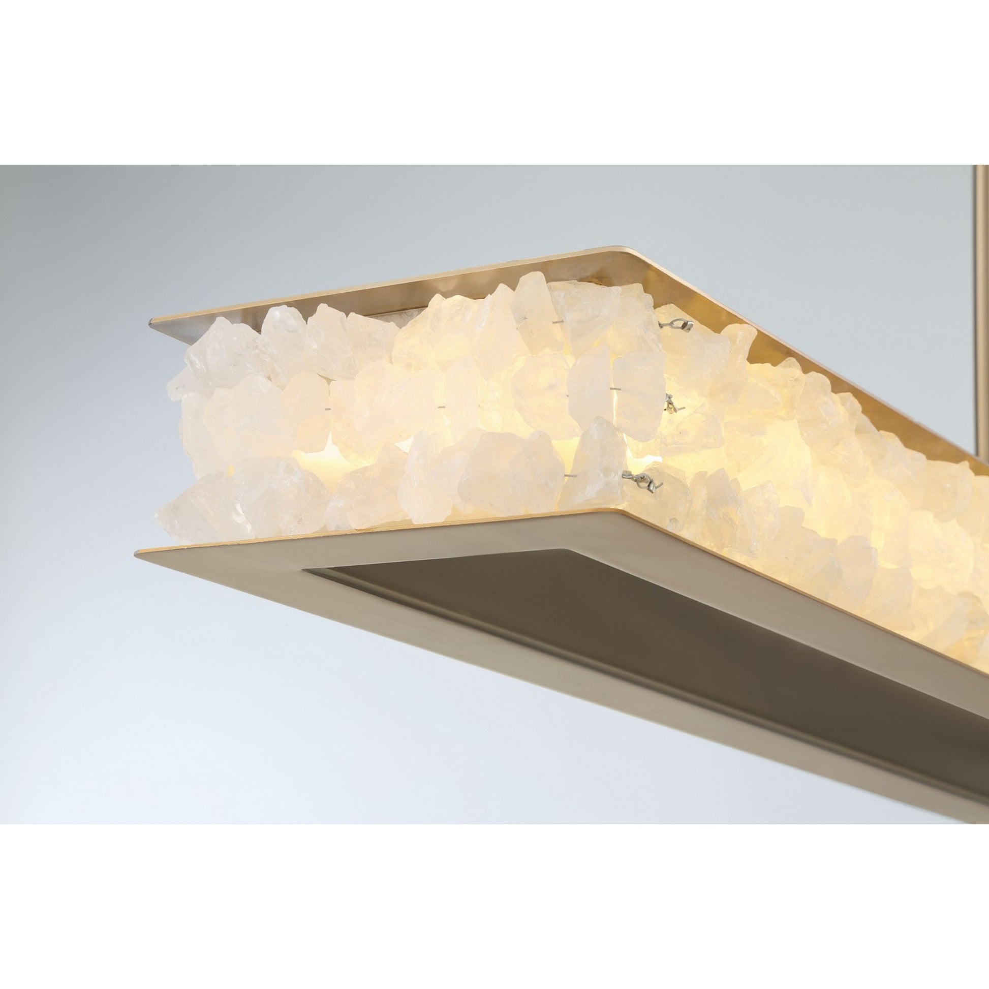 Divinely 60" LED Island Light, Celeste Brass Finish - Bees Lighting