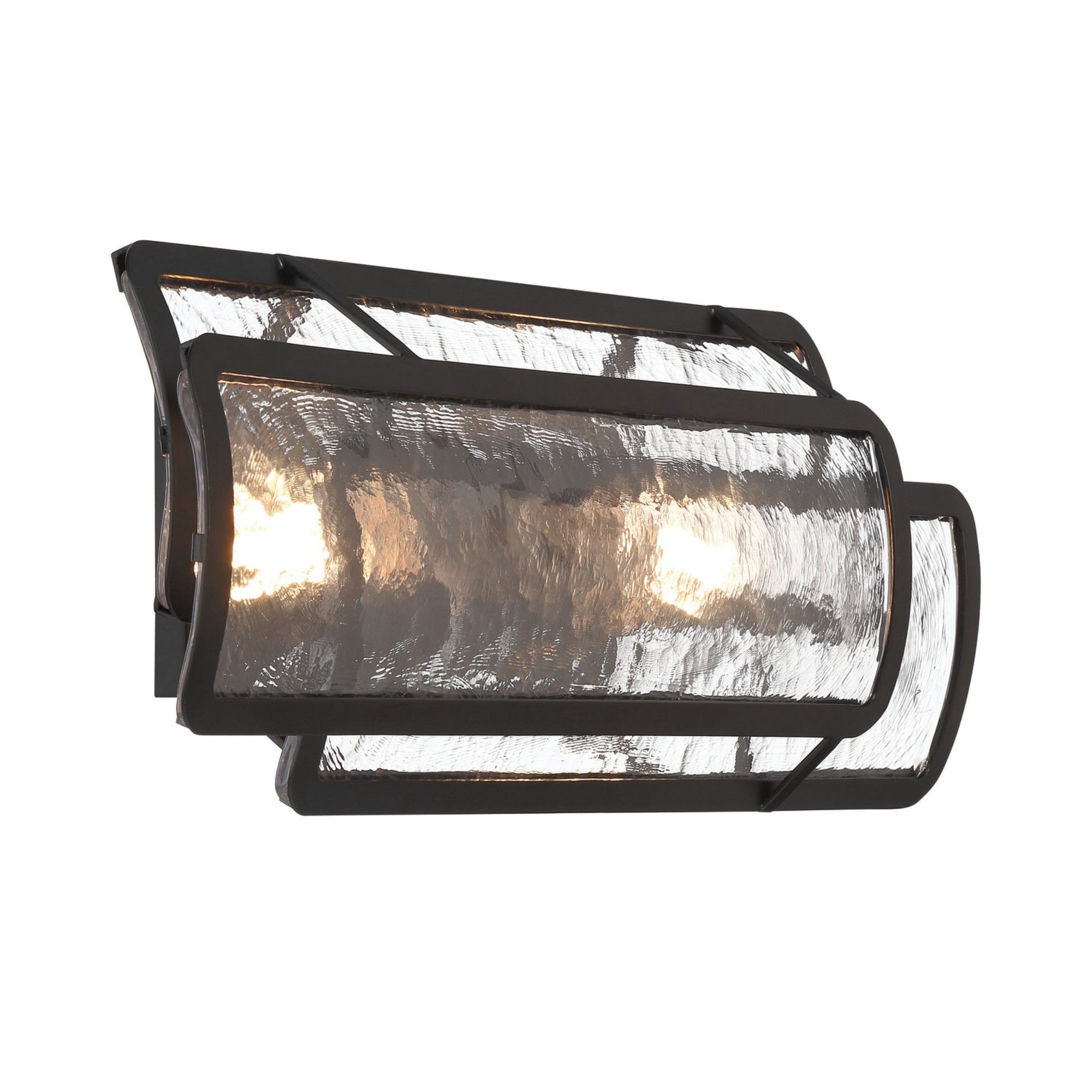 Bella Collina 24" 2-Light Bath Vanity, Coal Finish - Bees Lighting