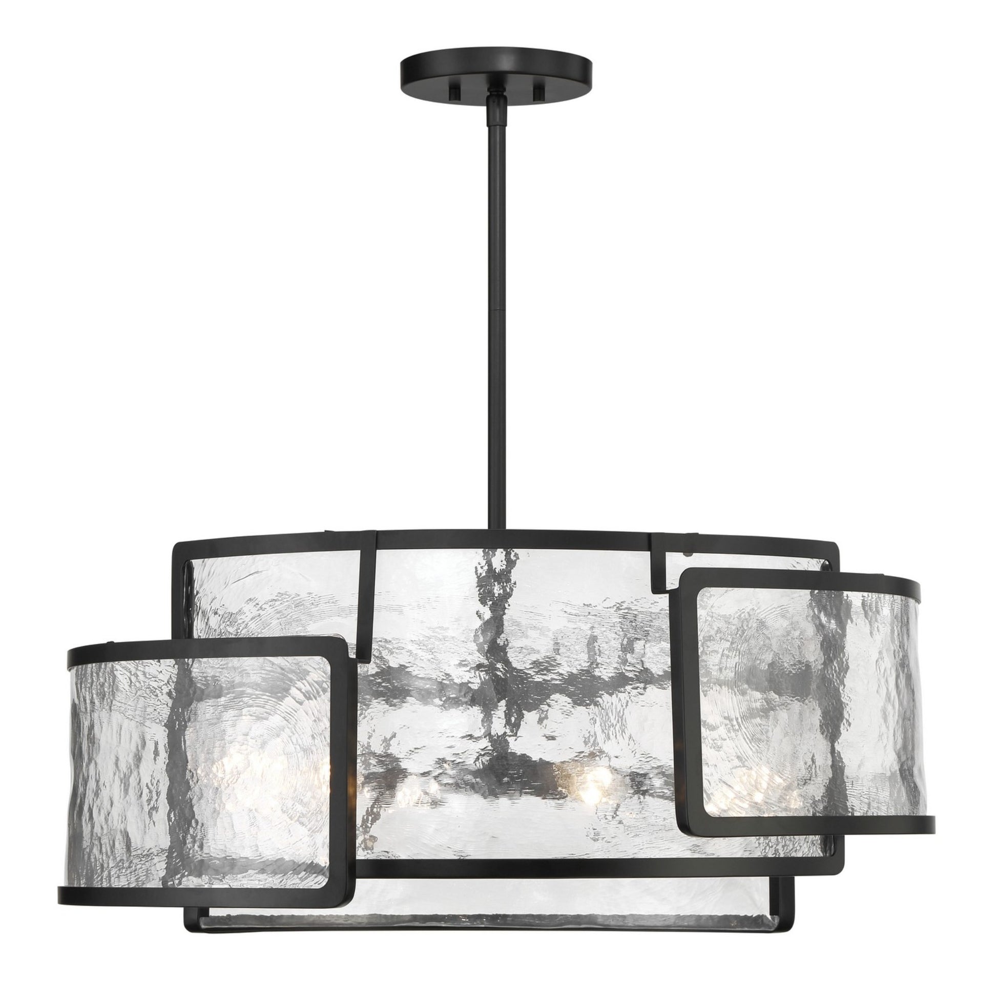 Bella Collina 28" 6-Light Pendant, Coal Finish - Bees Lighting