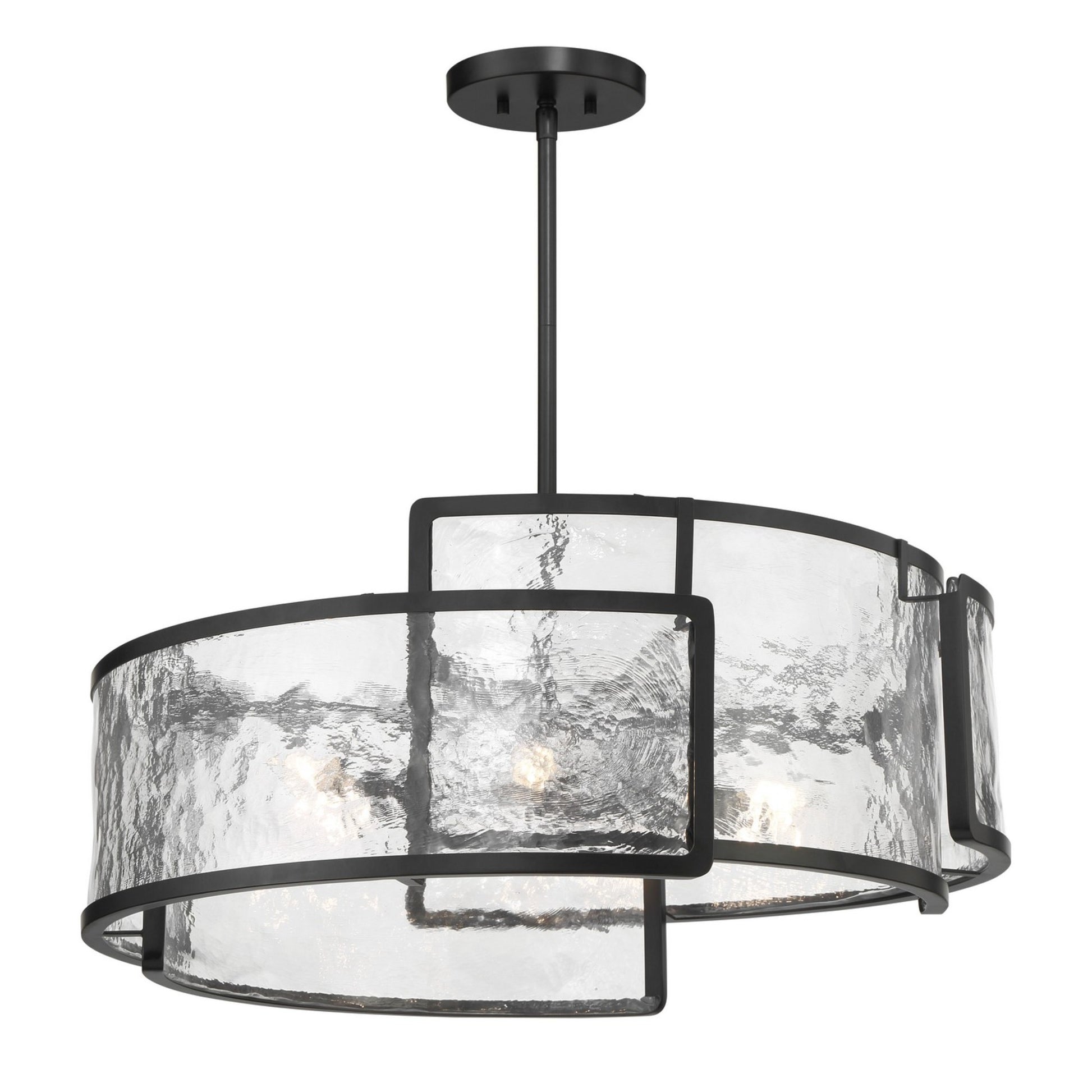 Bella Collina 28" 6-Light Pendant, Coal Finish - Bees Lighting