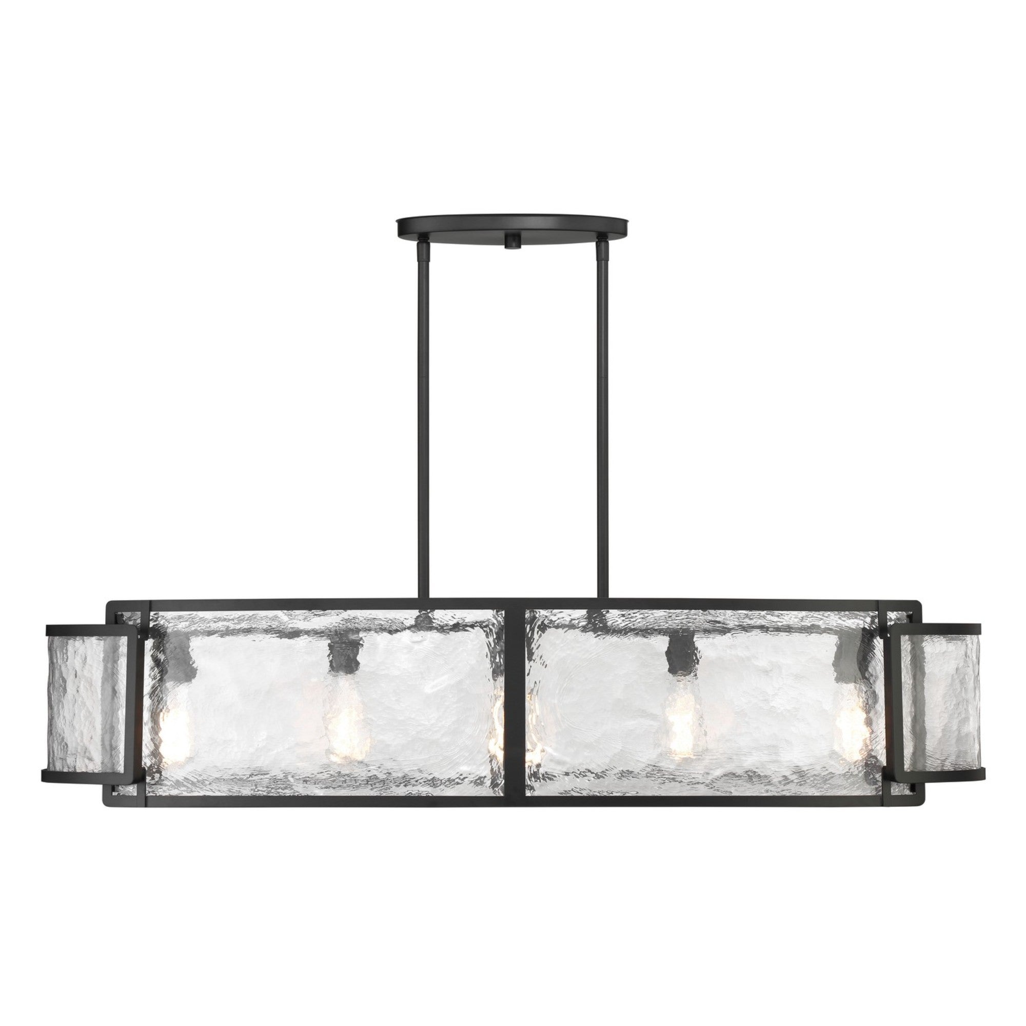 Bella Collina 48" 5-Light Island Light, Coal Finish - Bees Lighting