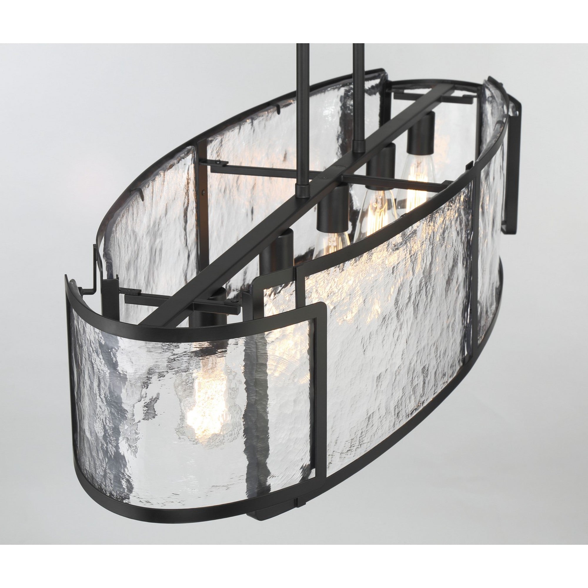 Bella Collina 48" 5-Light Island Light, Coal Finish - Bees Lighting