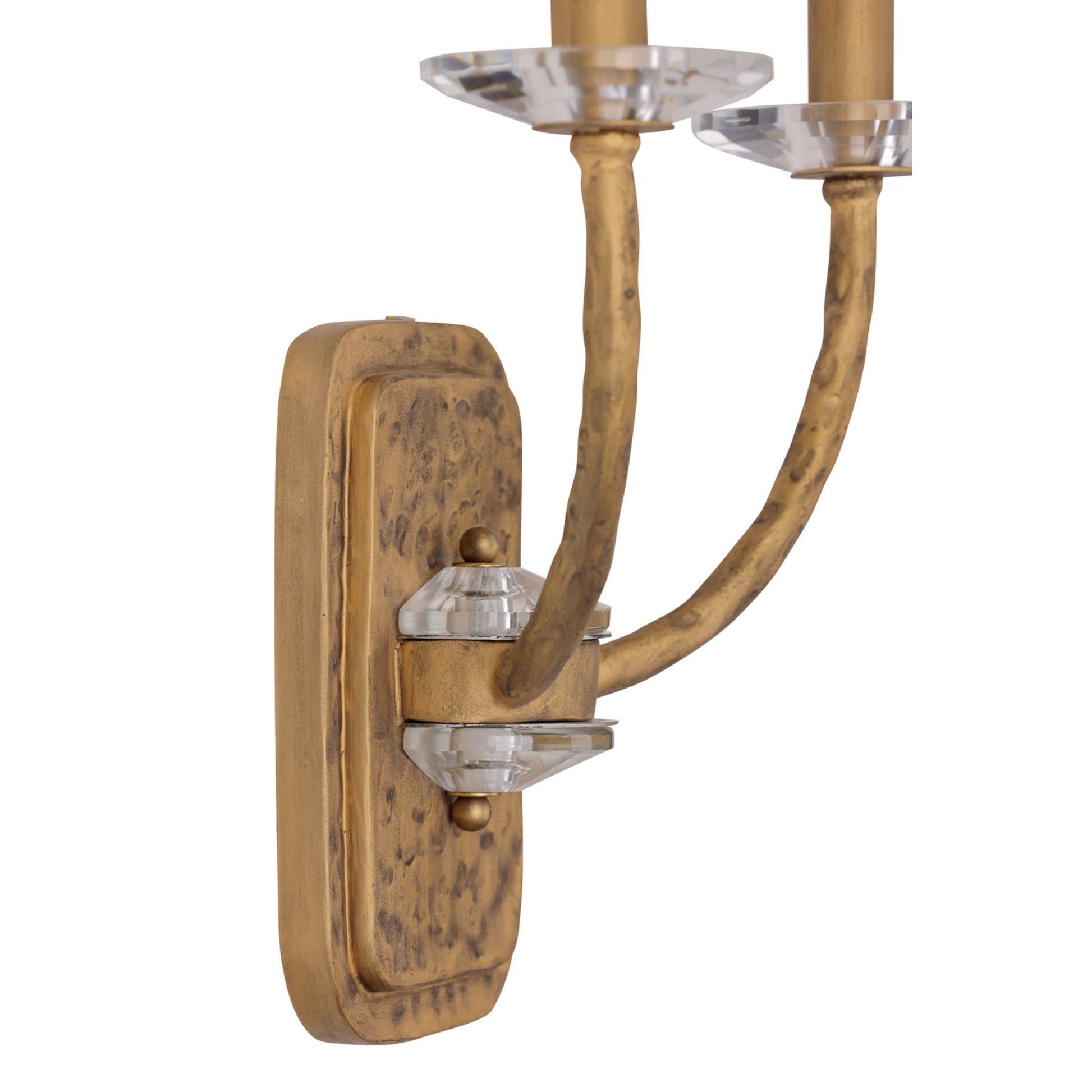 Atella 12" 2-Light Wall Sconce, Ashen Gold Finish - Bees Lighting