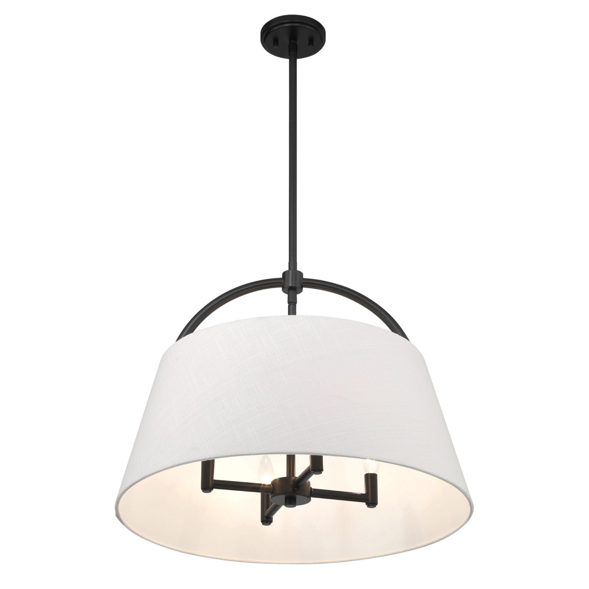 Headington 24" 4-Light Pendant, Coal Finish - Bees Lighting