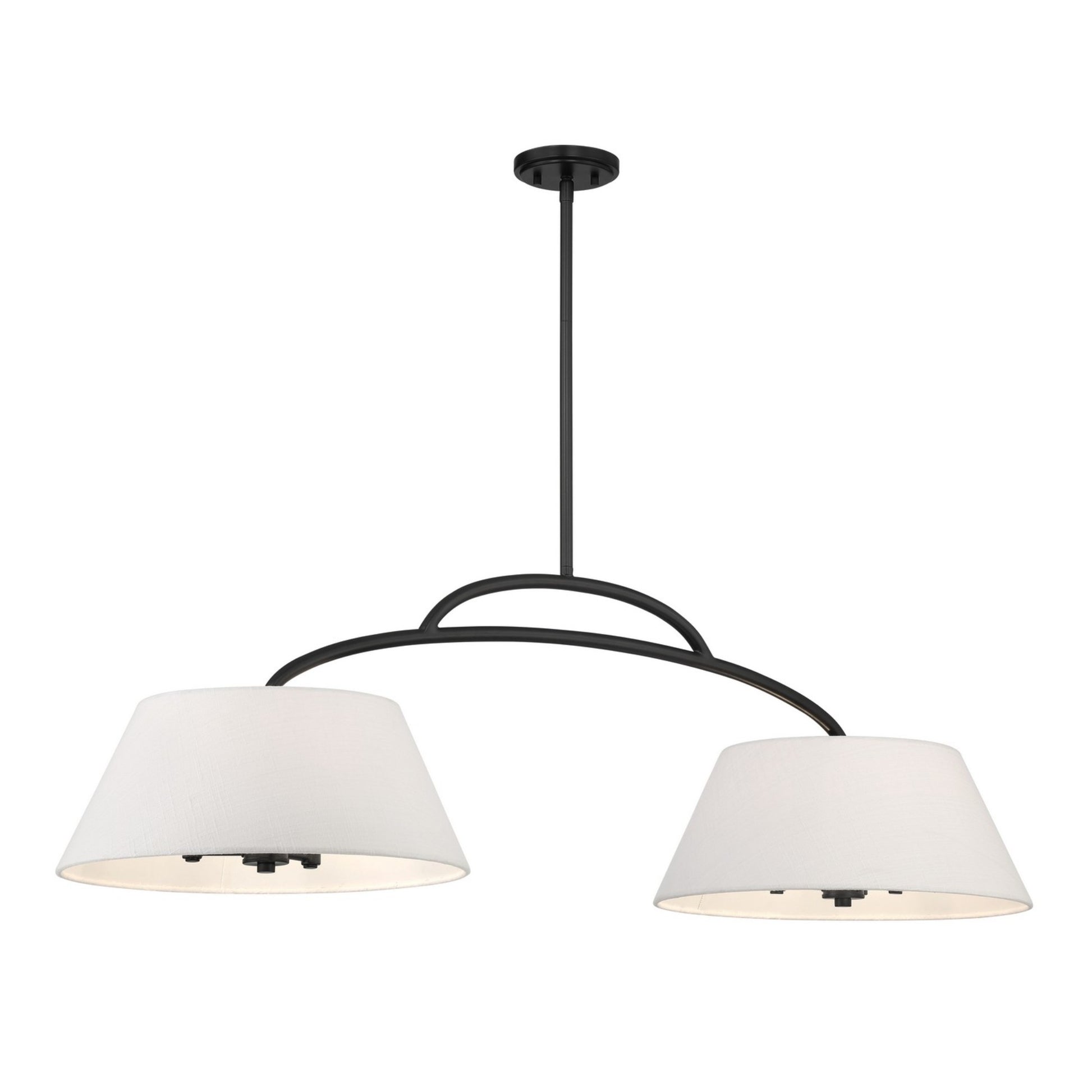 Headington 48" 6-Light Island Light, Coal Finish - Bees Lighting