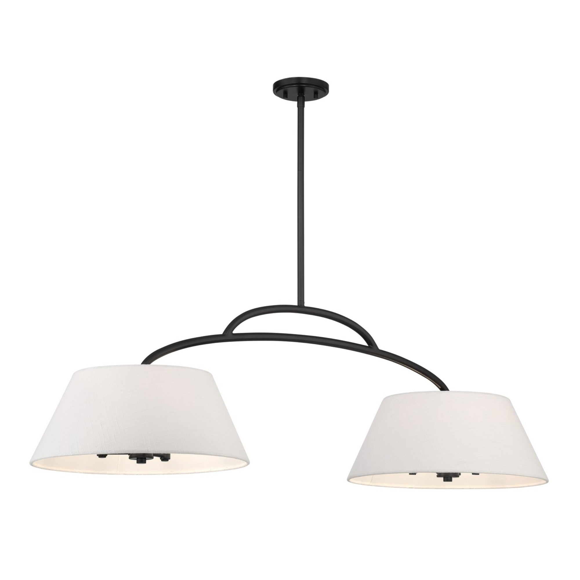 Headington 48" 6-Light Island Light, Coal Finish - Bees Lighting