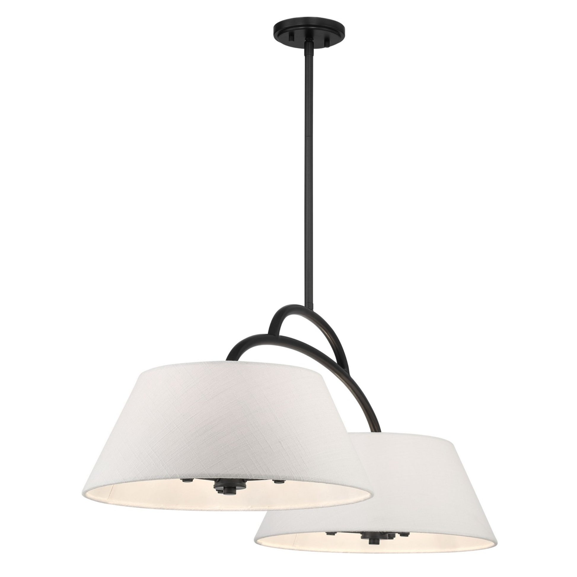 Headington 48" 6-Light Island Light, Coal Finish - Bees Lighting