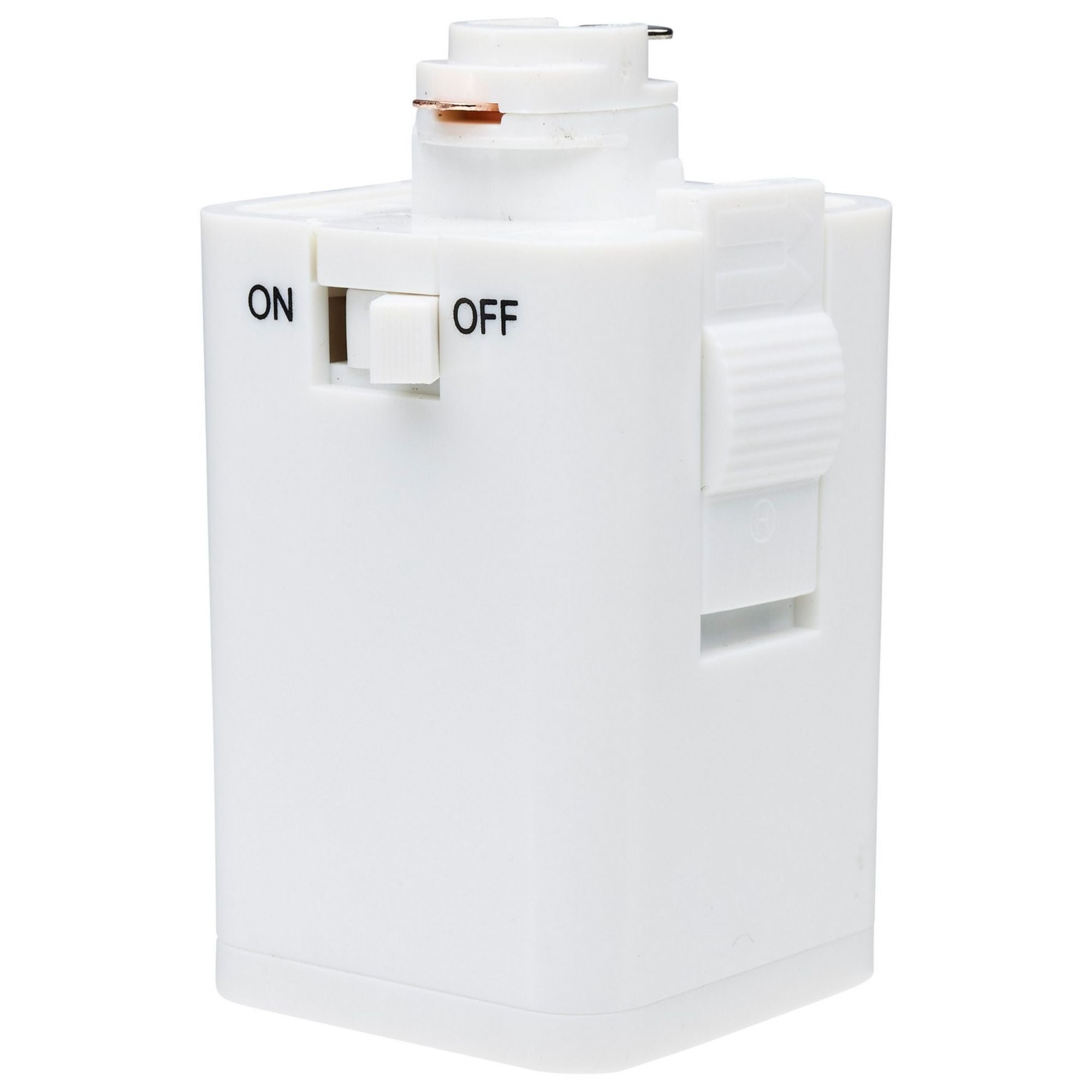 Outlet Track Adapter White Finish - Bees Lighting