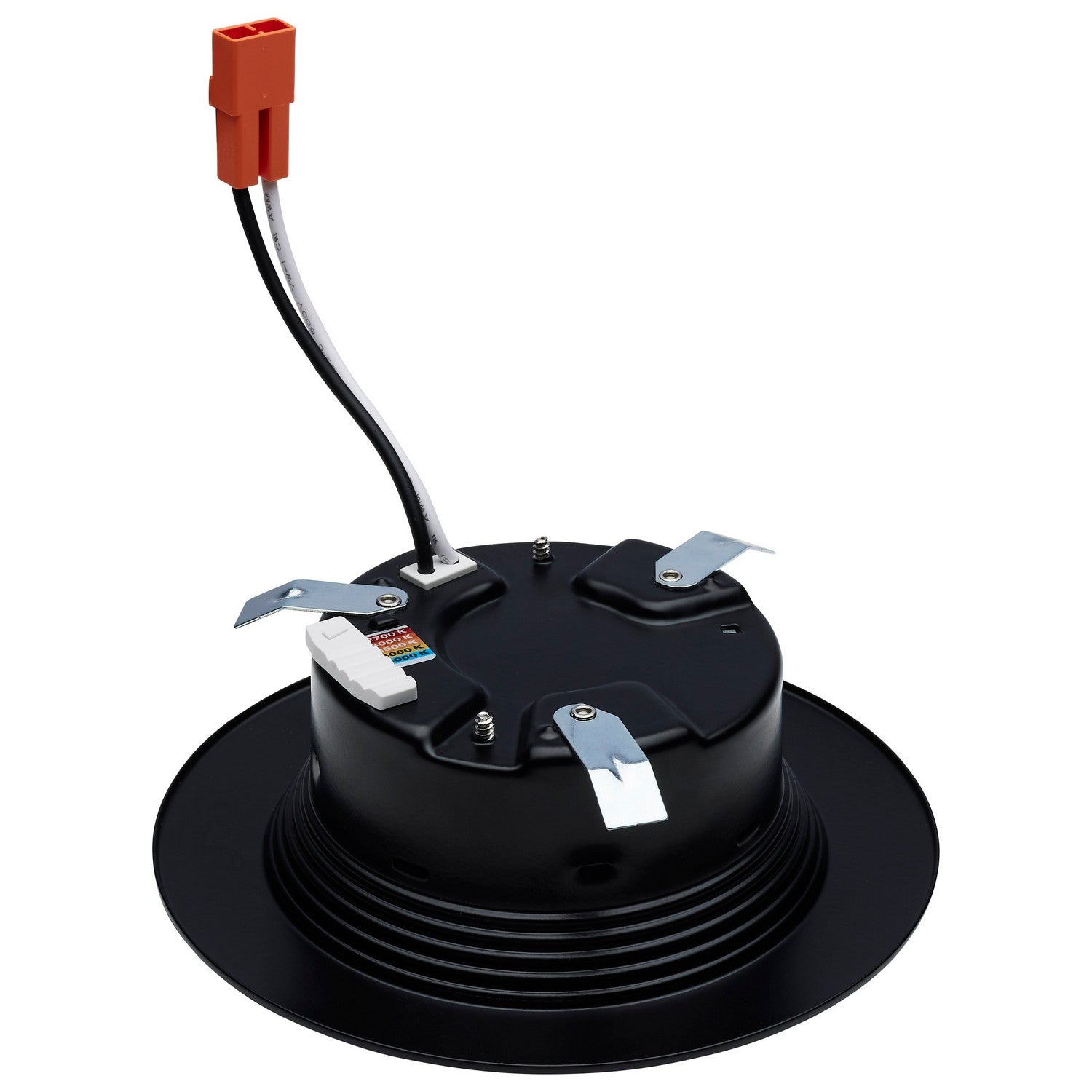 4" Retrofit LED Can Light, 7W, 600 Lm, 5-CCT, Black Baffle Trim