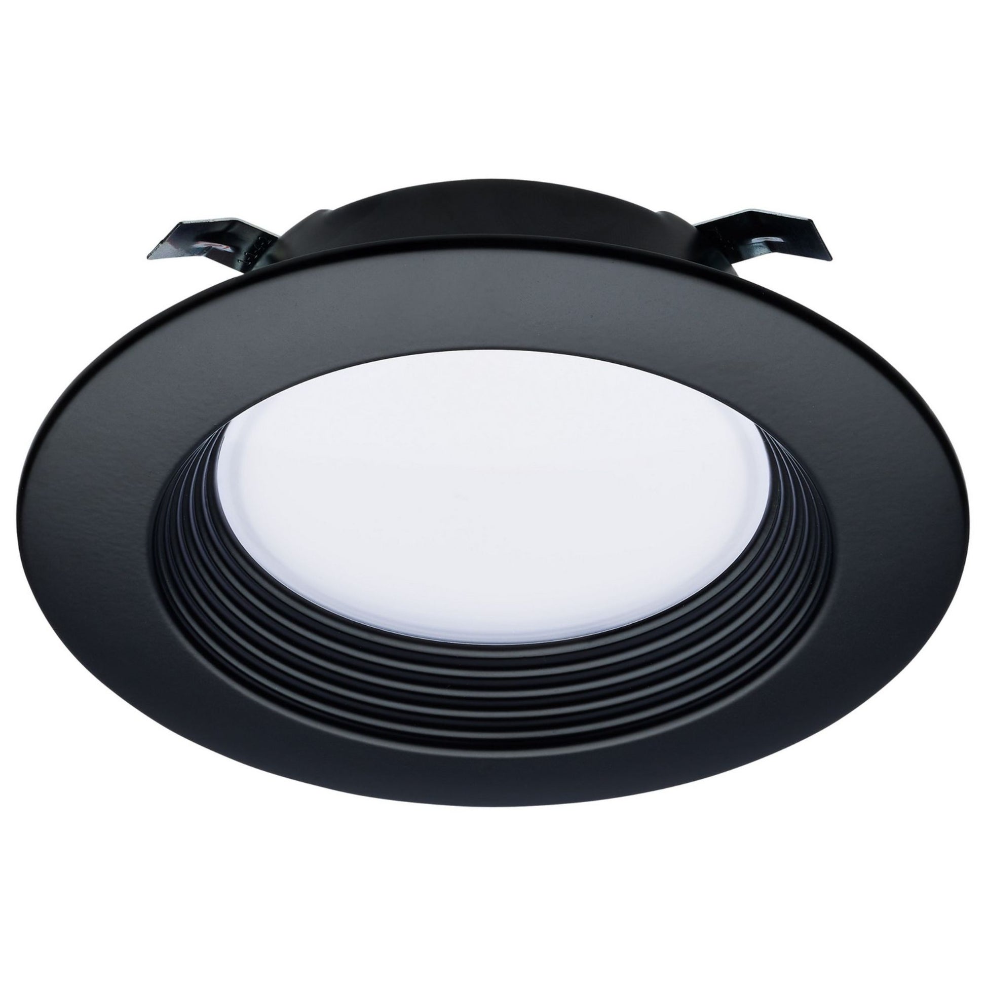 4" Retrofit LED Can Light, 7W, 600 Lm, 5-CCT, Black Baffle Trim - Bees Lighting