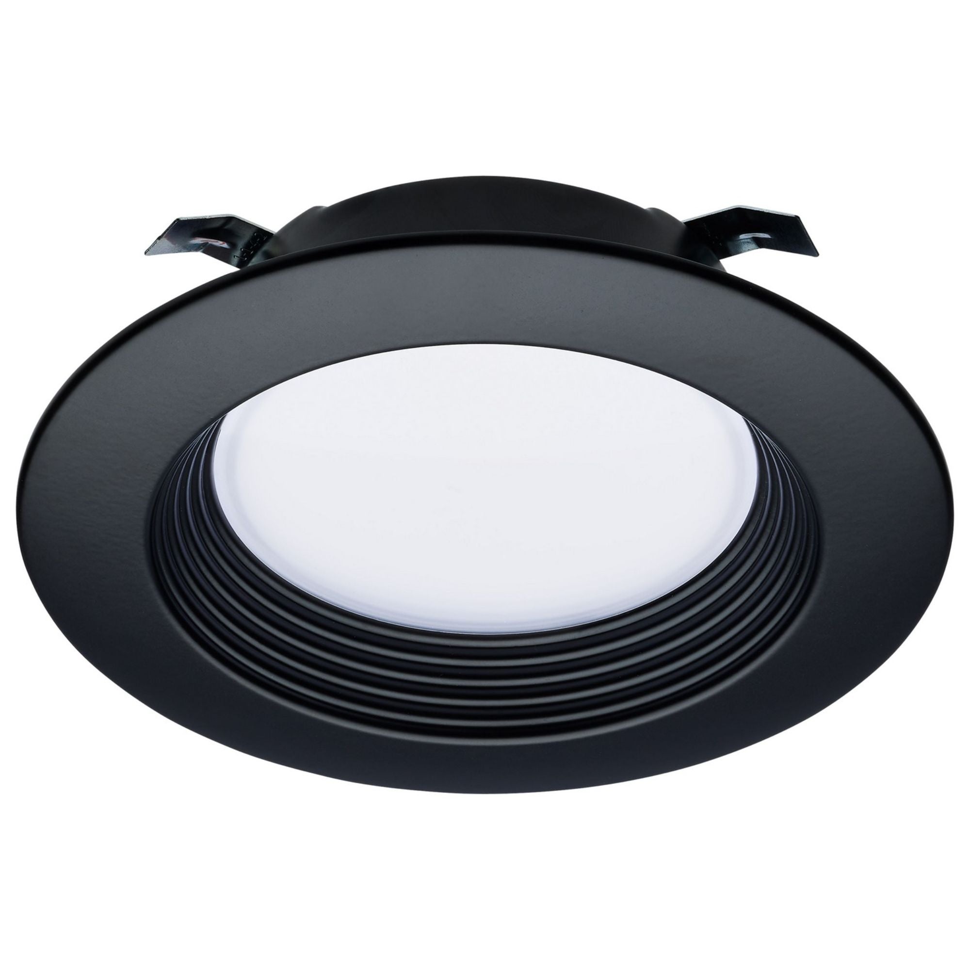 4" Retrofit LED Can Light, 7W, 600 Lm, 5-CCT, Black Baffle Trim - Bees Lighting