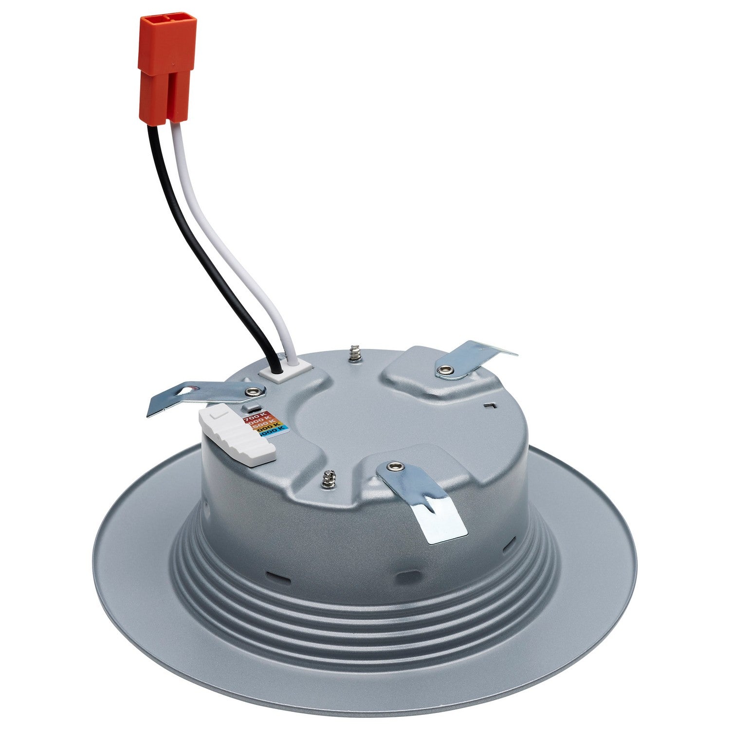 4" Retrofit LED Can Light, 7W, 600 Lm, 5-CCT, Nickel Baffle Trim