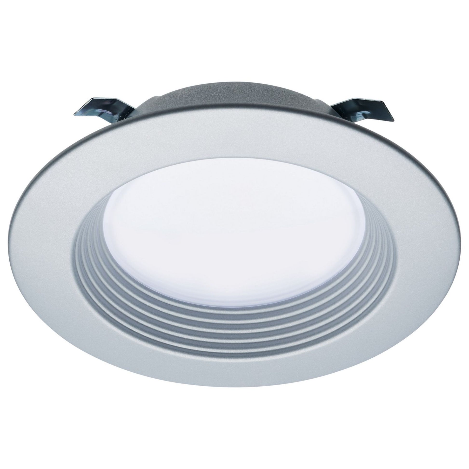 4" Retrofit LED Can Light, 7W, 600 Lm, 5-CCT, Nickel Baffle Trim - Bees Lighting
