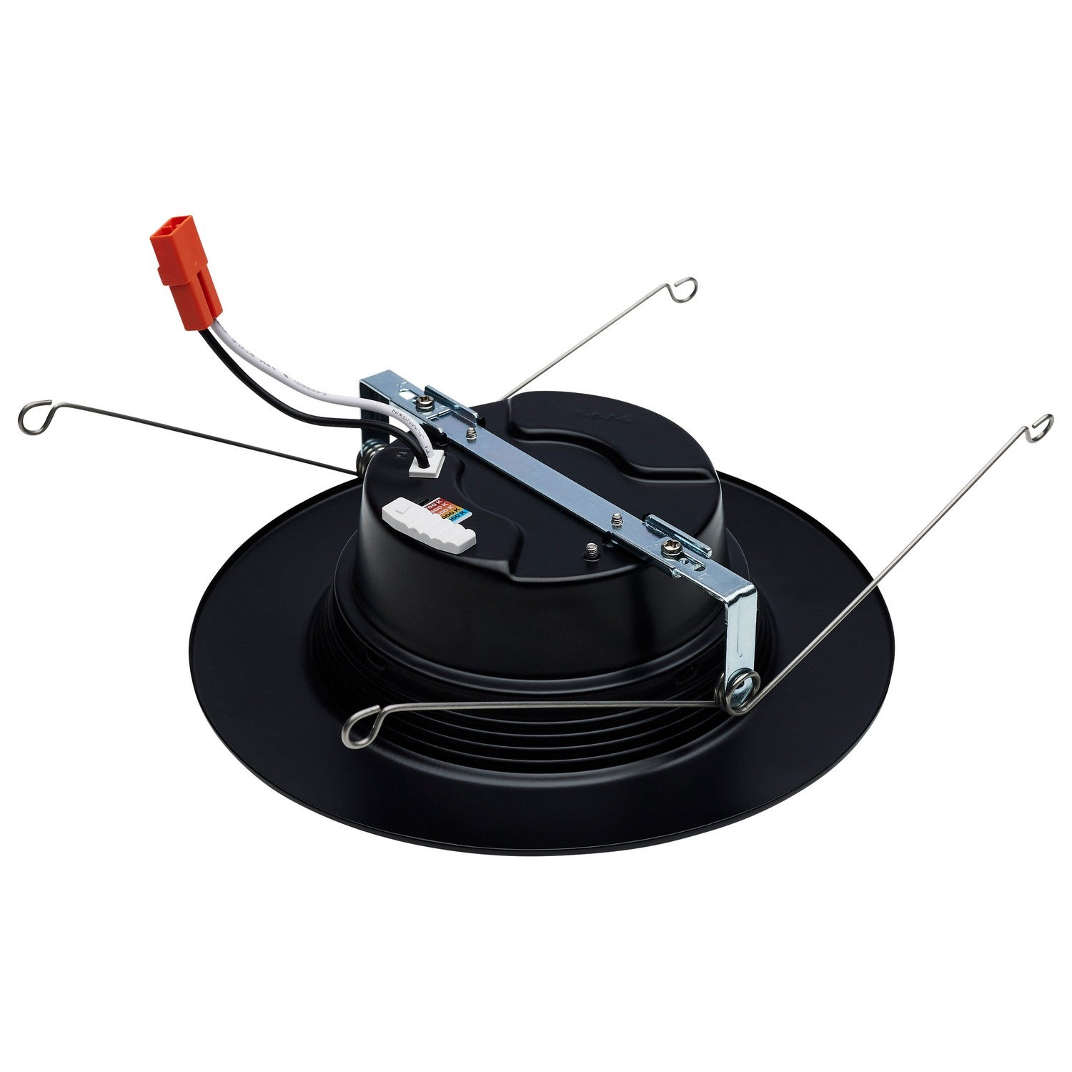 5/6" Retrofit LED Can Light, 9W, 800 Lm, 5-CCT, Black Baffle Trim