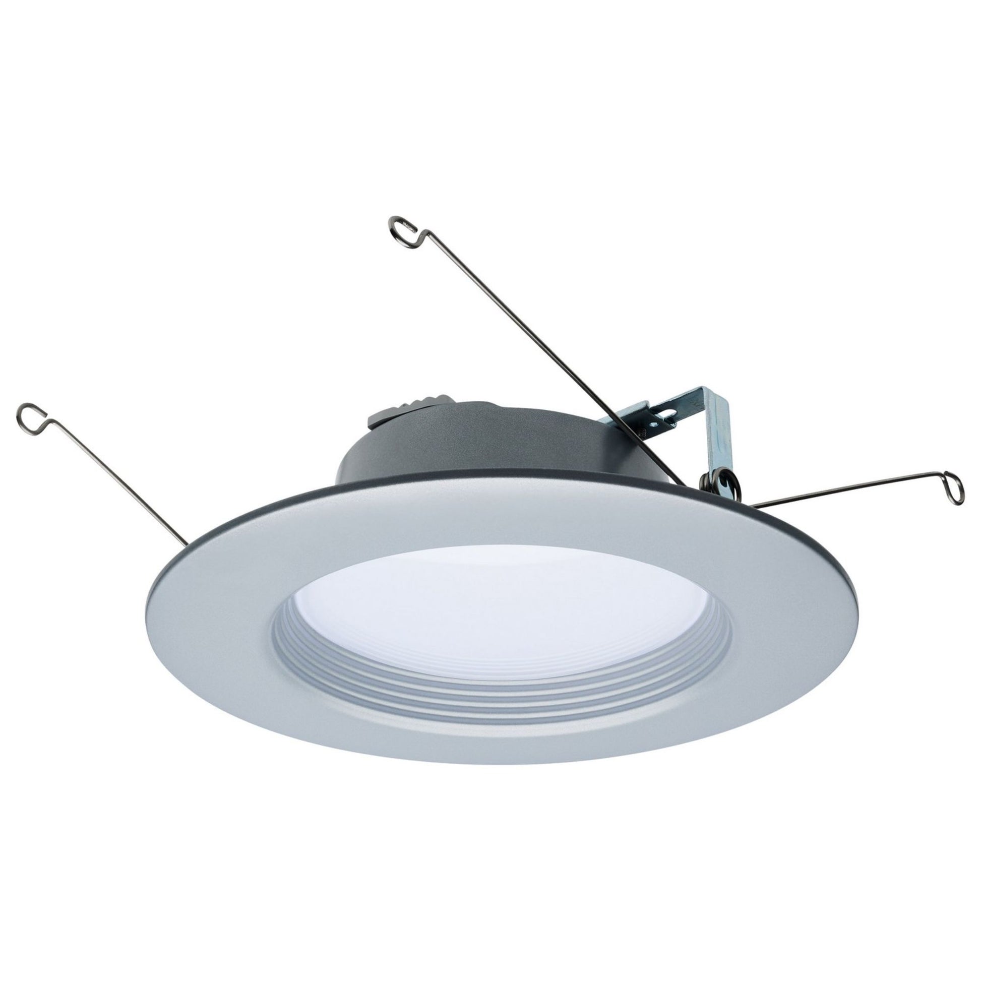 5/6" Retrofit LED Can Light, 9W, 800 Lm, 5-CCT, Nickel Baffle Trim - Bees Lighting