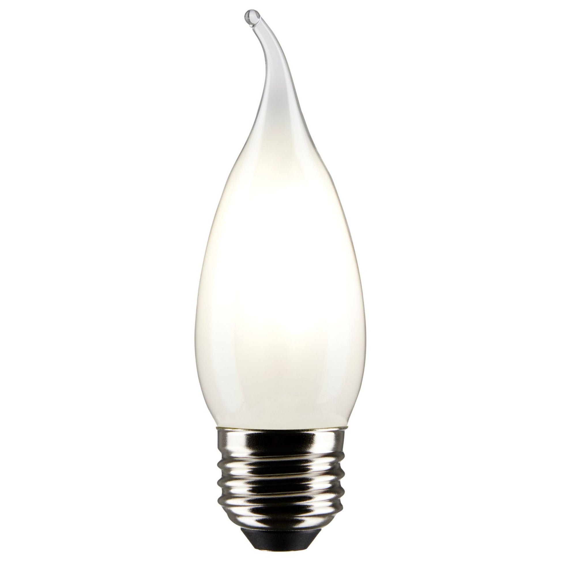 CA10 LED Bulb, 6W, 500lm, 5000K, 60W Equal, E26 Medium Base, Frosted, Pack of 2 - Bees Lighting