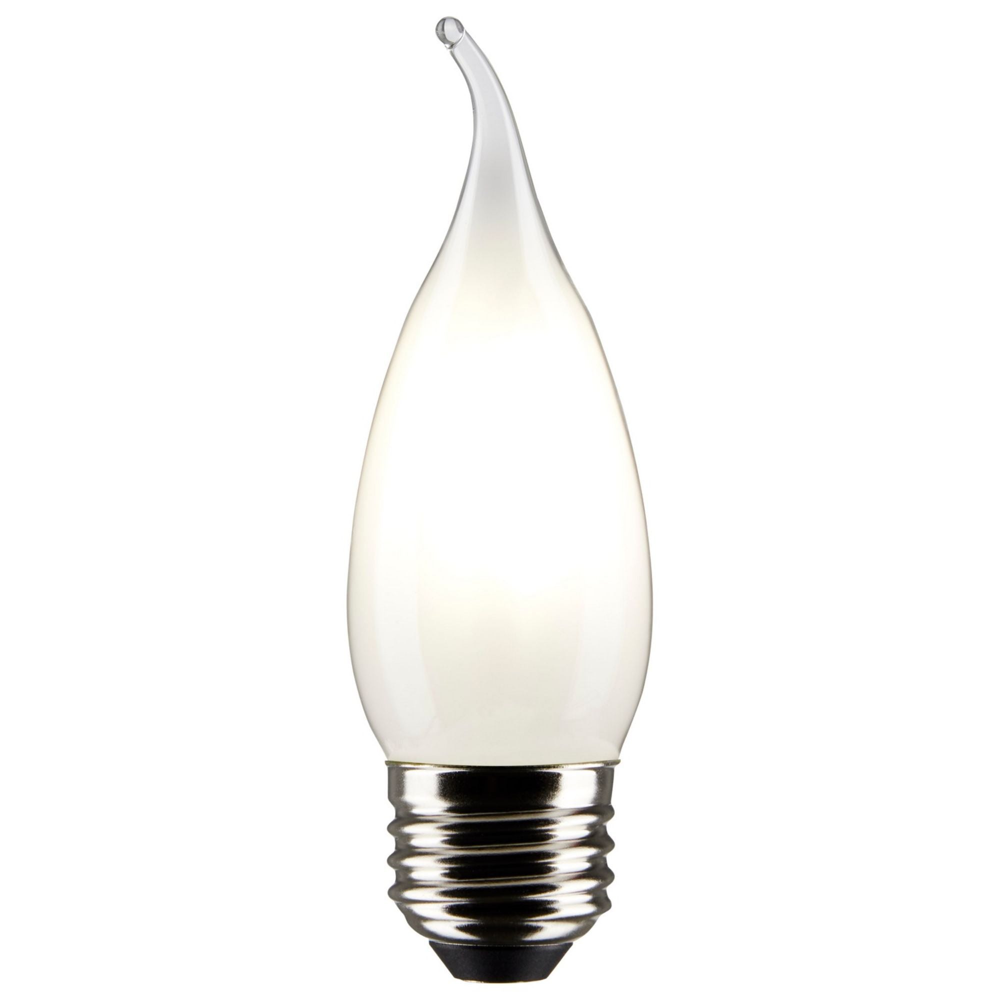 CA10 LED Bulb, 6W, 500lm, 5000K, 60W Equal, E26 Medium Base, Frosted, Pack of 2 - Bees Lighting