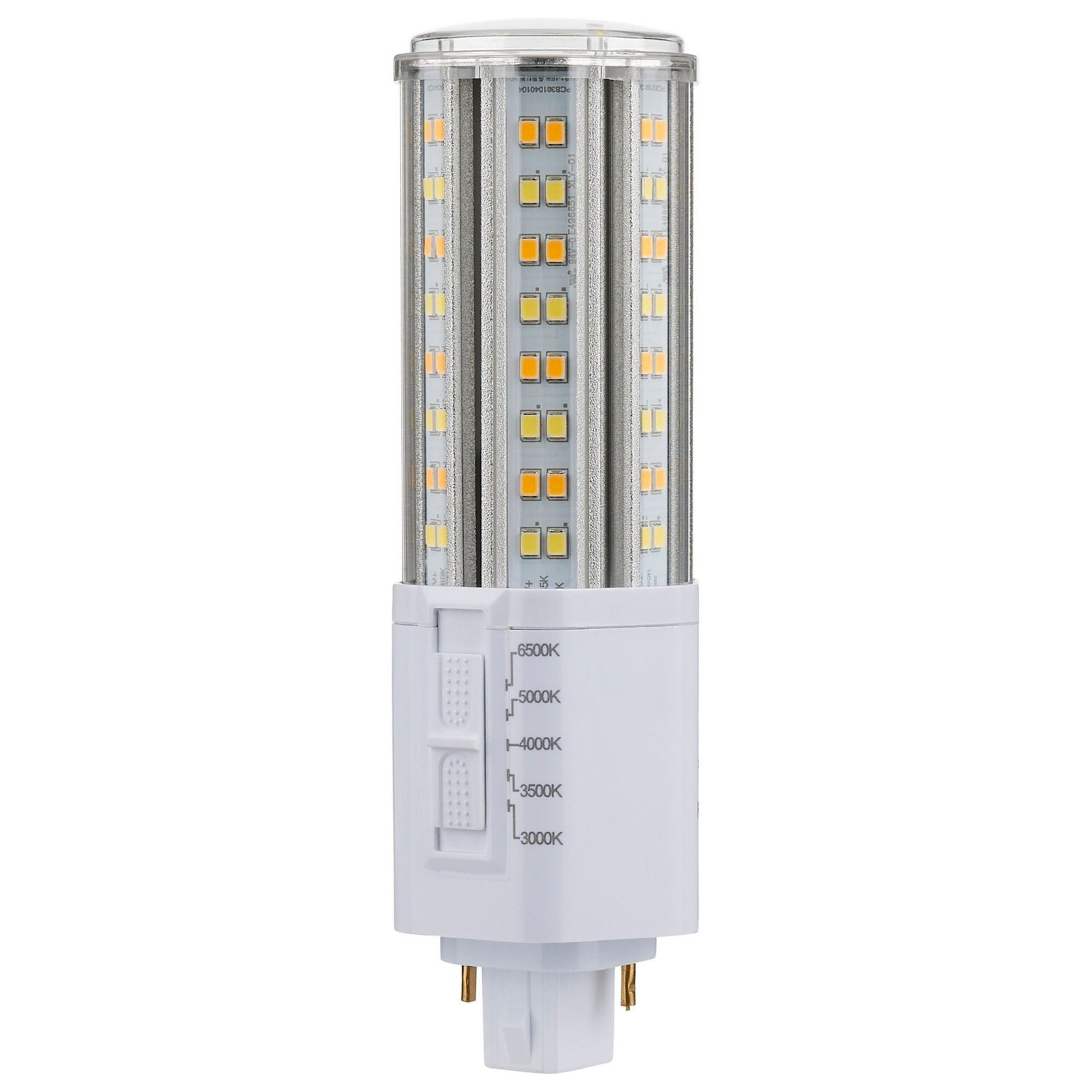 2 pin PL LED Bulb, 22W, High Lumen 2860lm, Ballast Bypass, 3000K to 6500K, G24d Base - Bees Lighting