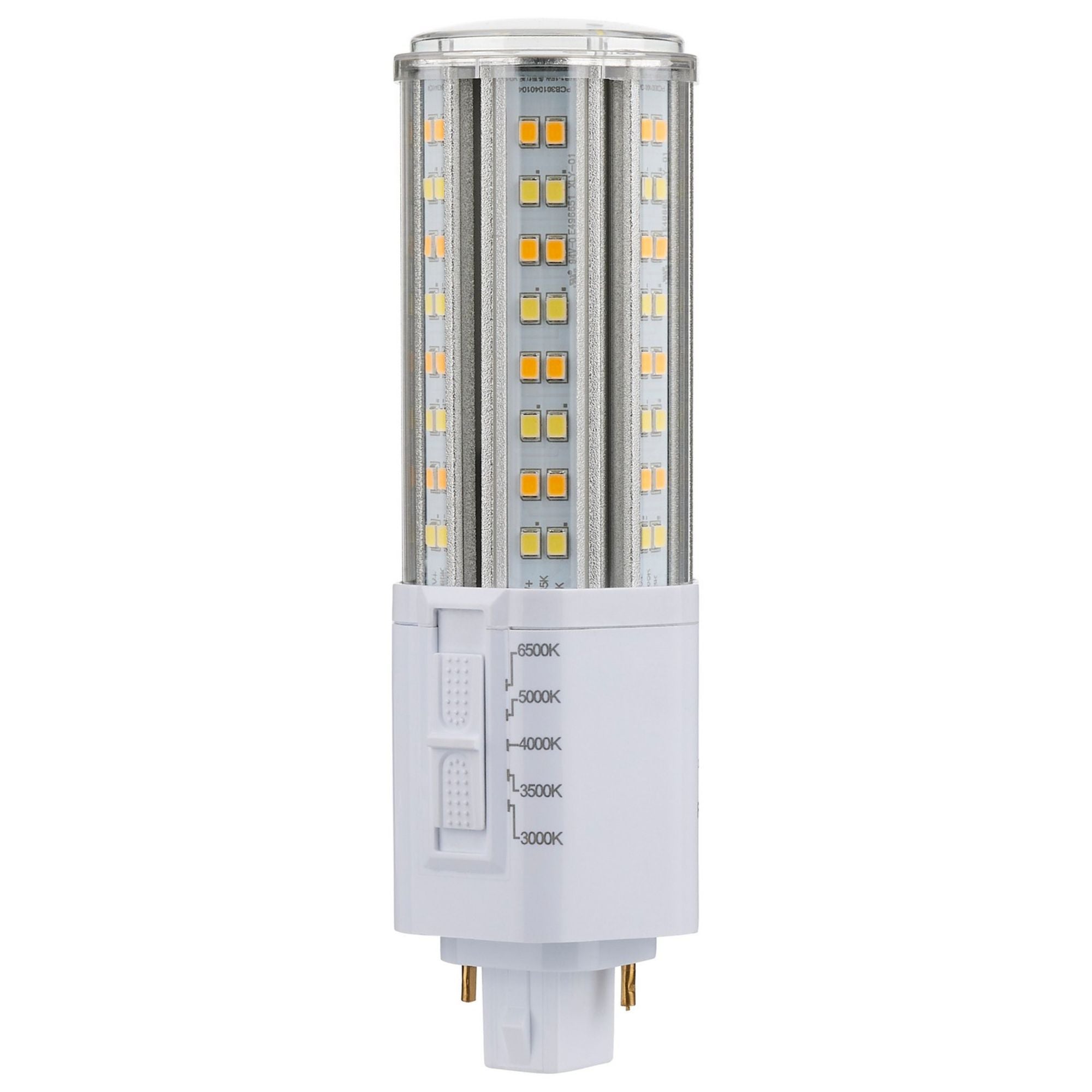 2 pin PL LED Bulb, 22W, High Lumen 2860lm, Ballast Bypass, 3000K to 6500K, G24d Base