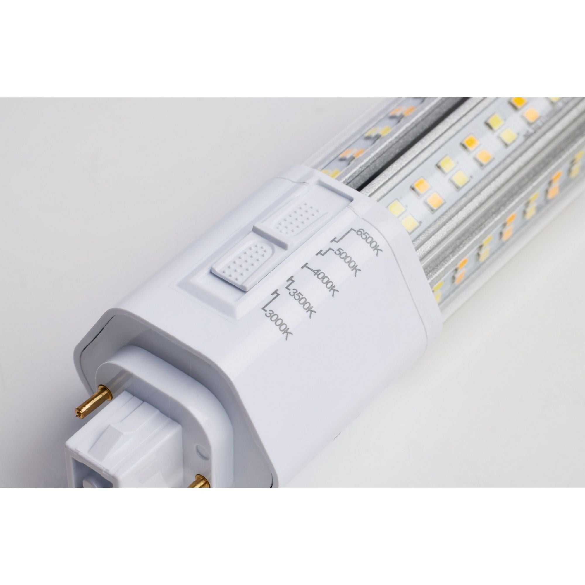 2 pin PL LED Bulb, 22W, High Lumen 2860lm, Ballast Bypass, 3000K to 6500K, G24d Base - Bees Lighting