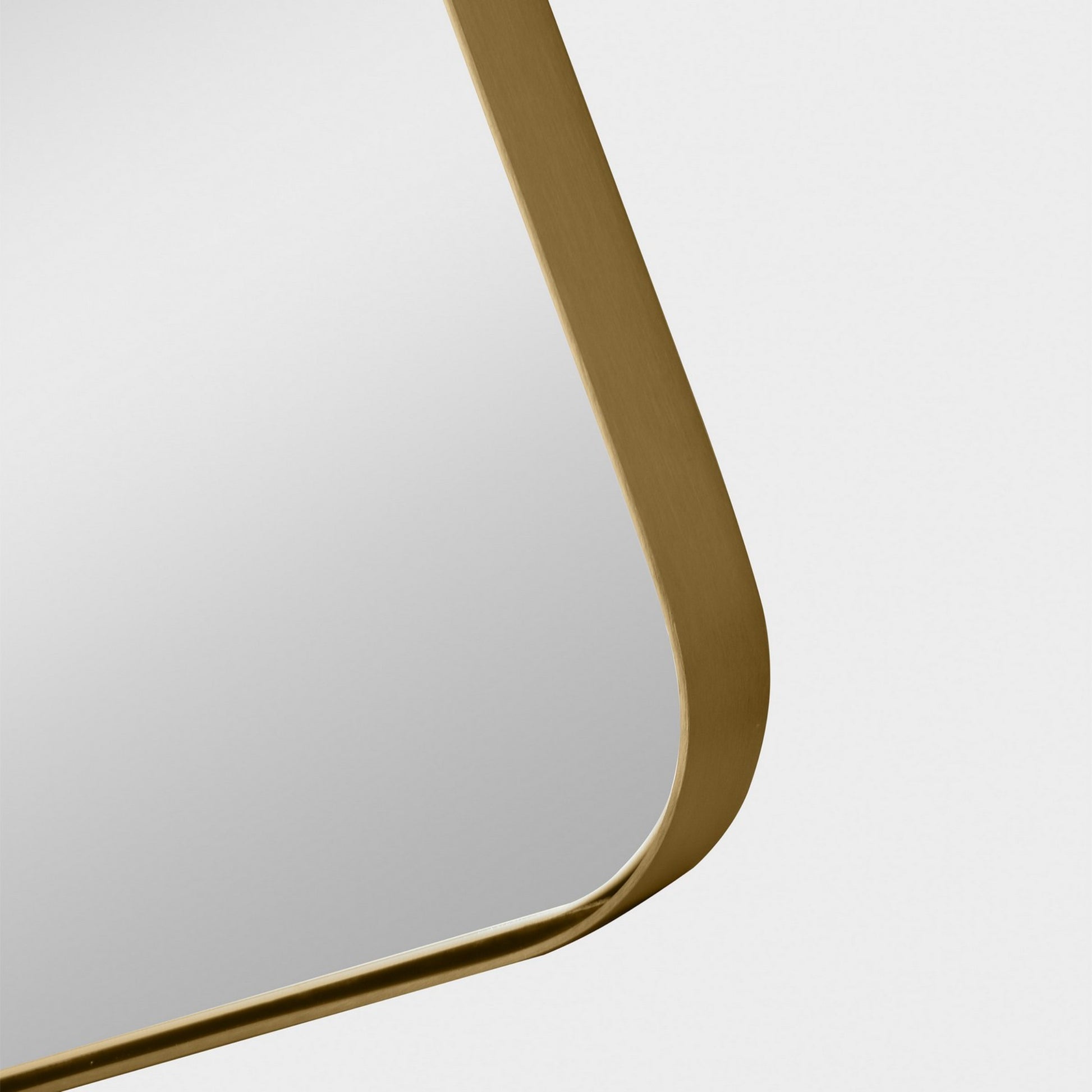 Planer 36" x 48" Large Rectangular Mirror, Burnished Brass Finish - Bees Lighting