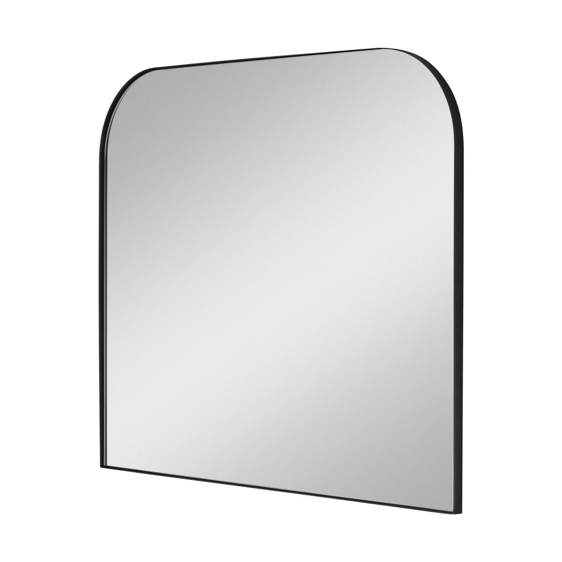 Planer 42" x 36" Wide Mirror, Midnight Black Finish - Bees Lighting