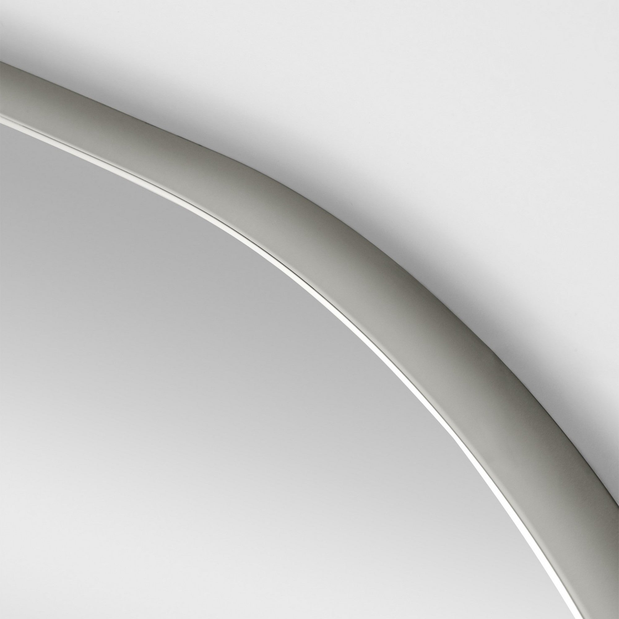 Planer 42" x 36" Wide Mirror, Polished Nickel Finish - Bees Lighting