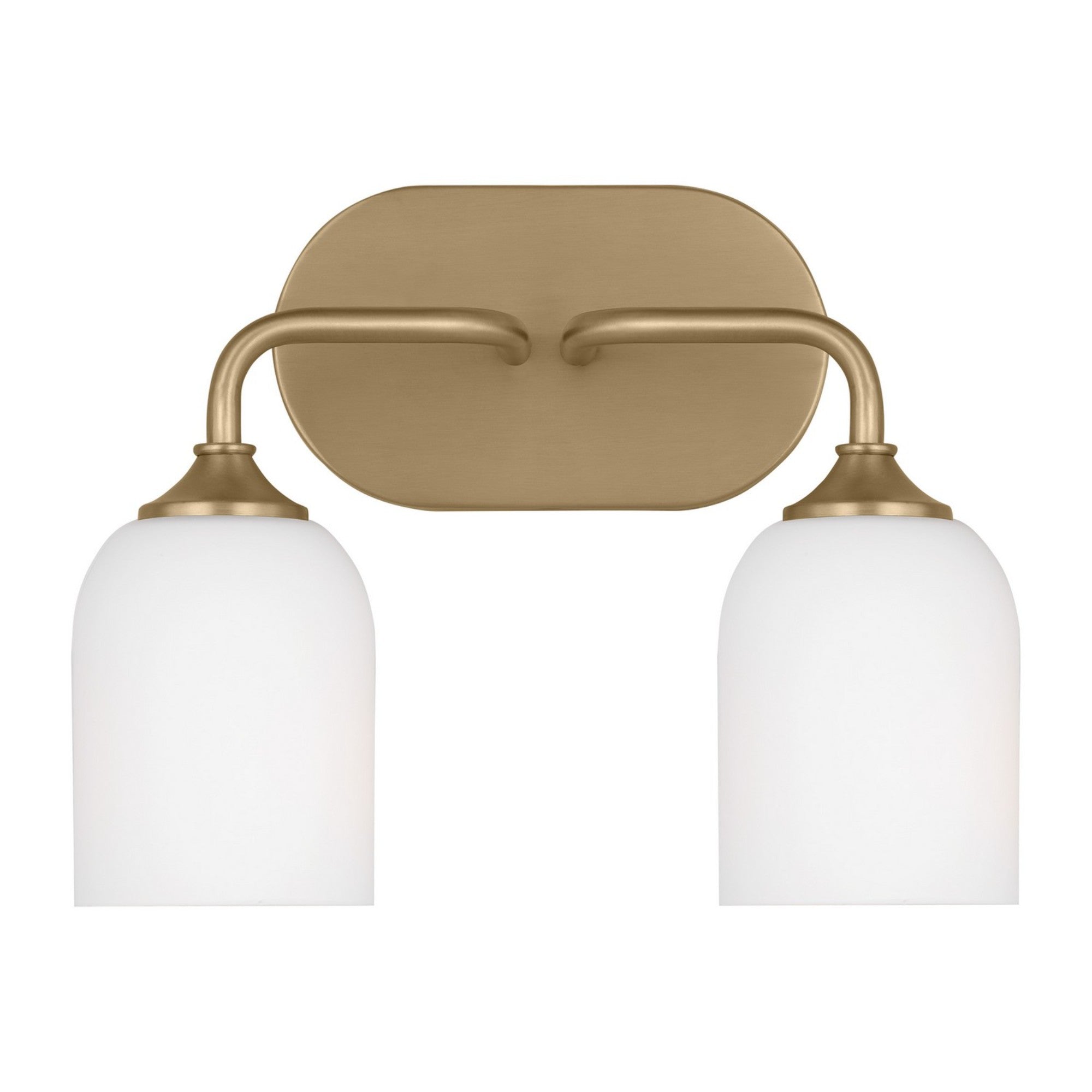 Emile 13" 2-Light Medium Vanity, Satin Bronze Finish - Bees Lighting
