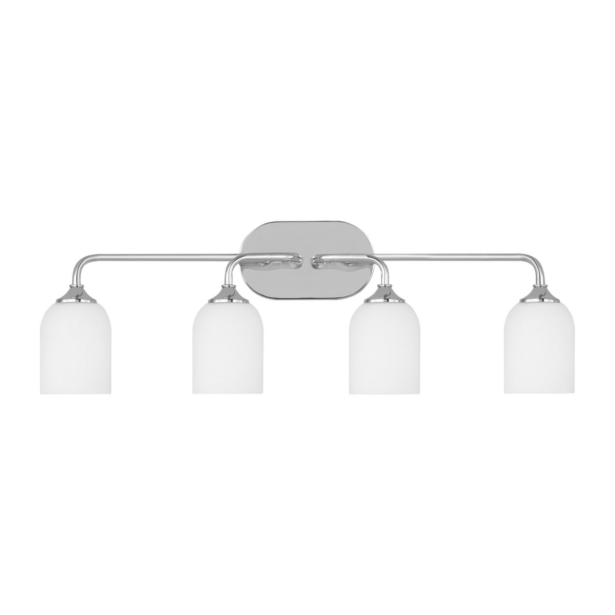 Emile 31" 4-Light X-Large Vanity, Chrome Finish - Bees Lighting